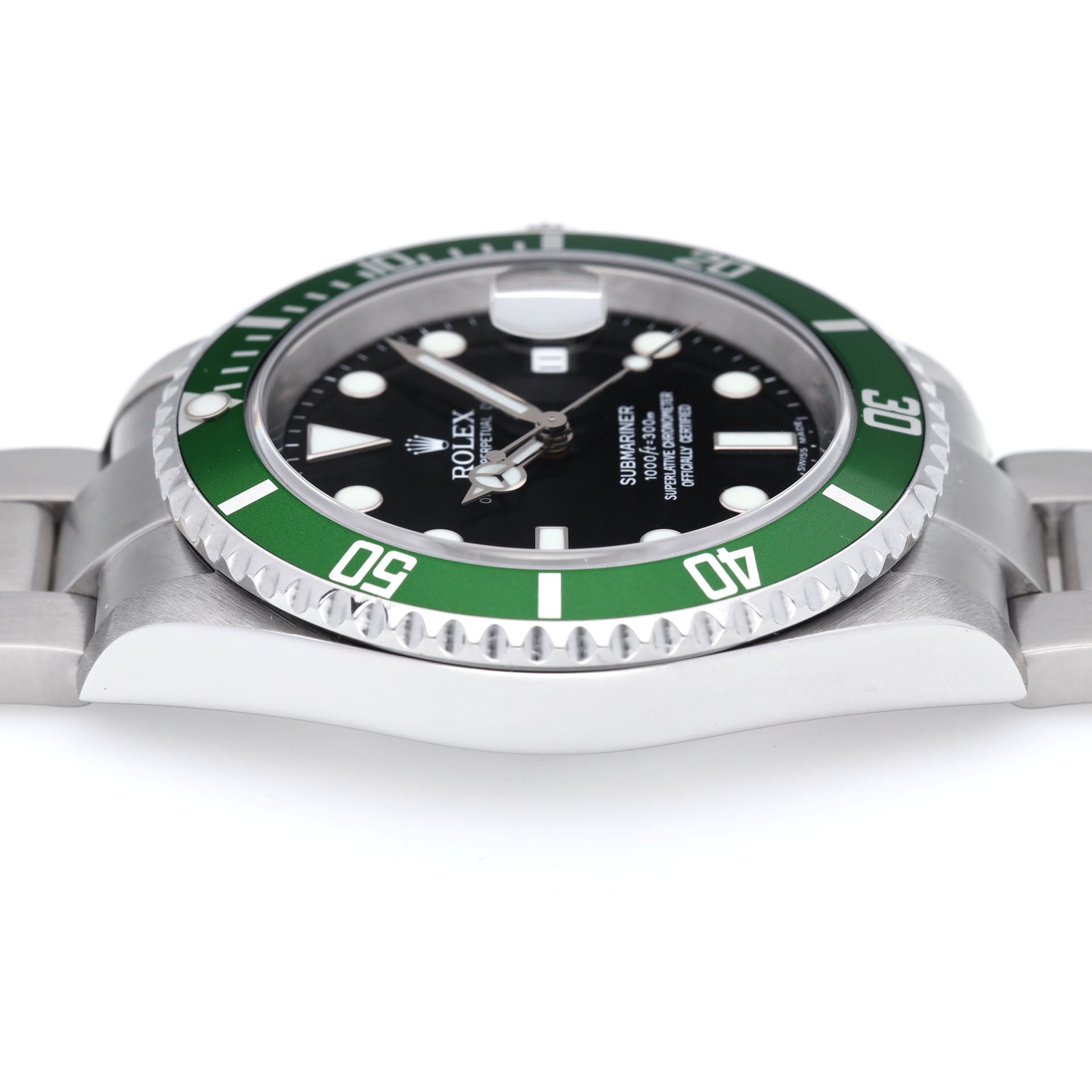 Rolex Submariner Date 16610LV 50th Anniversary Green Bezel