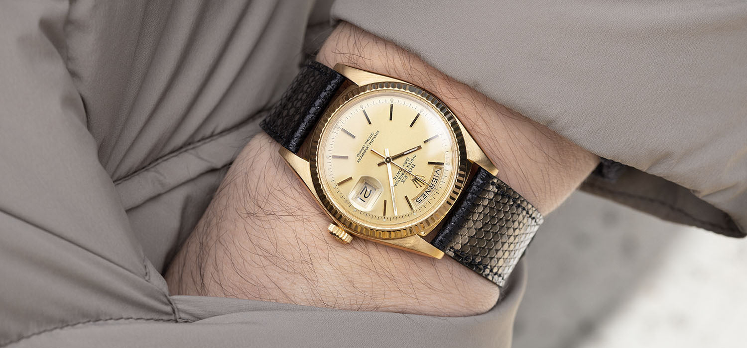 Rolex Day-Date 1803 Yellow Gold Champagne Pie-Pan Dial