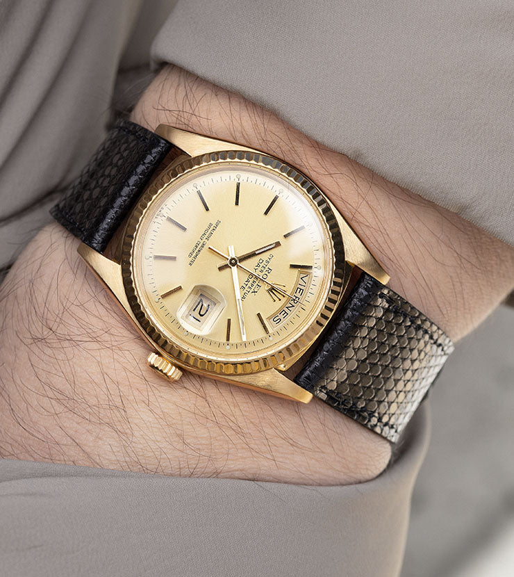 Rolex Day-Date 1803 Yellow Gold Champagne Pie-Pan Dial