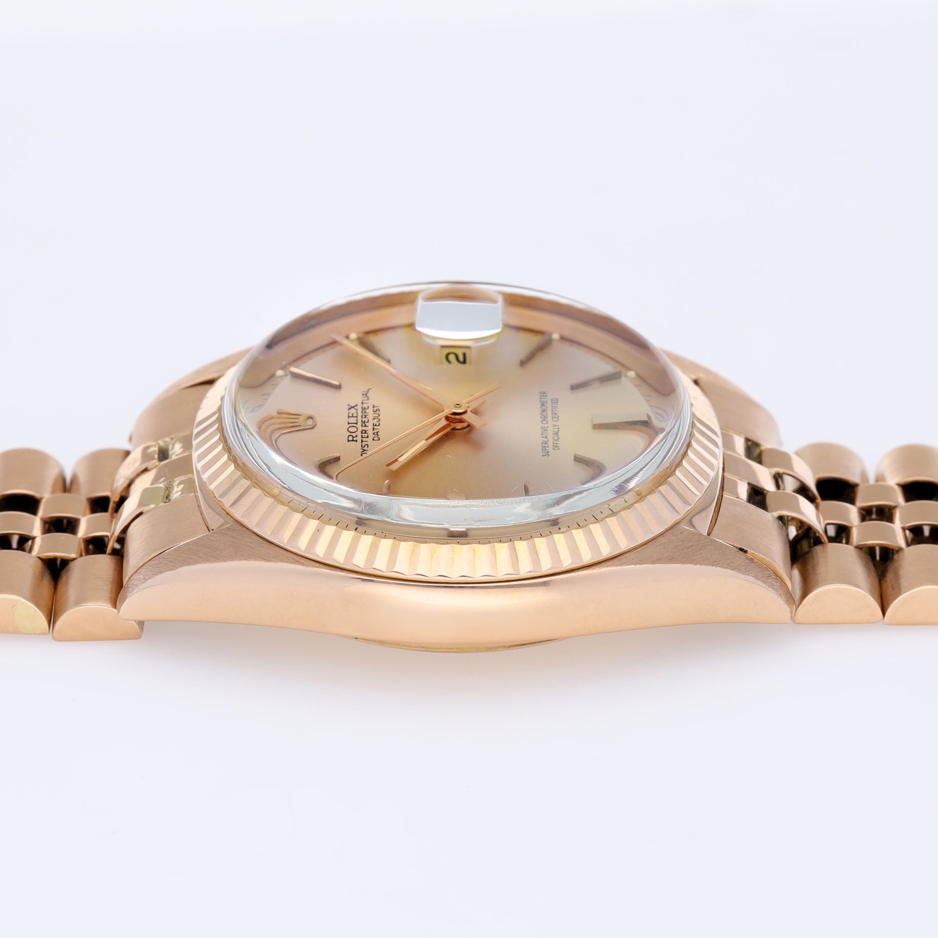 Rolex Datejust 1601 “Pink on Pink” Rose Gold Case, Bracelet and Dial