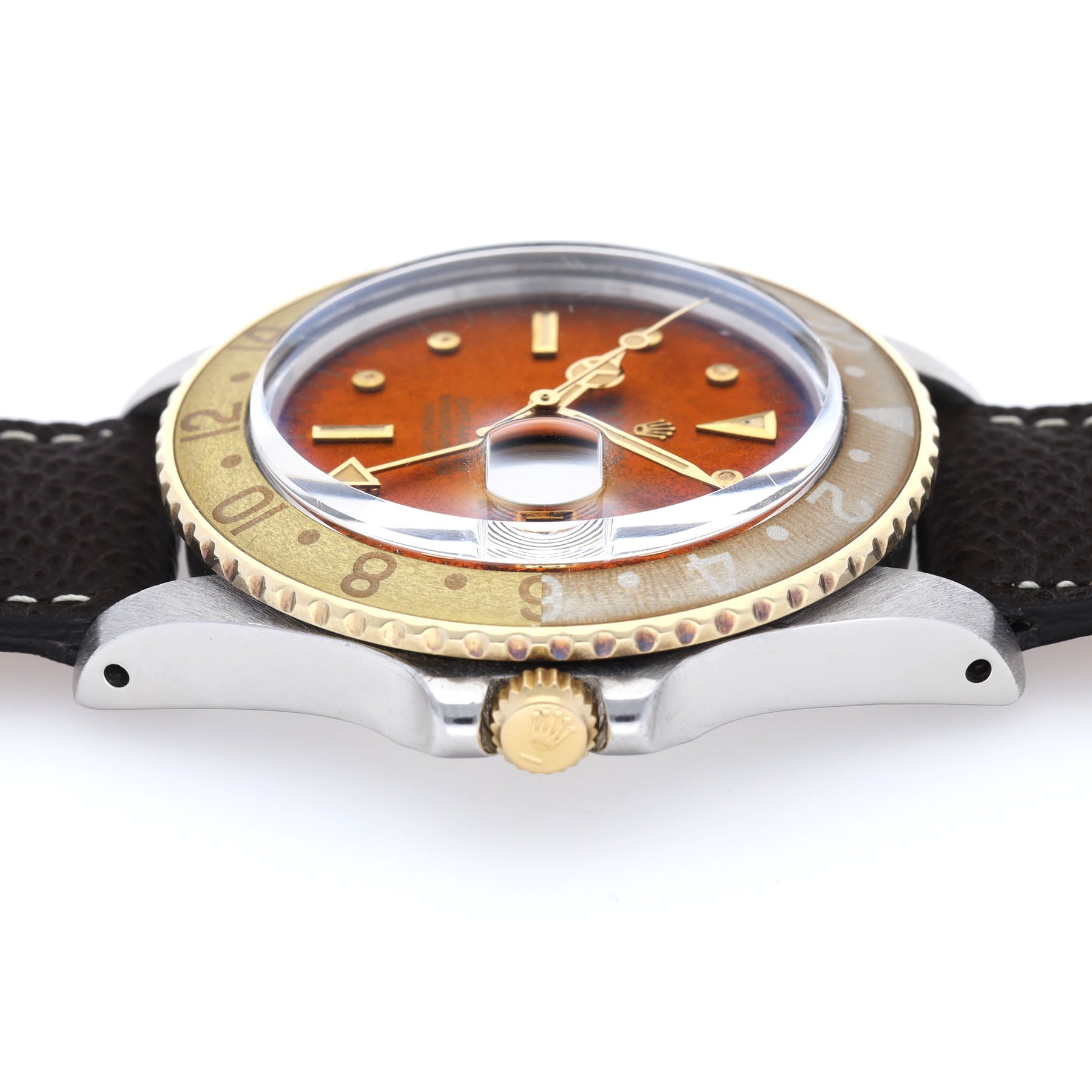 Rolex GMT-Master 1675 Two-Tone Tropical Nipple Dial Root Beer