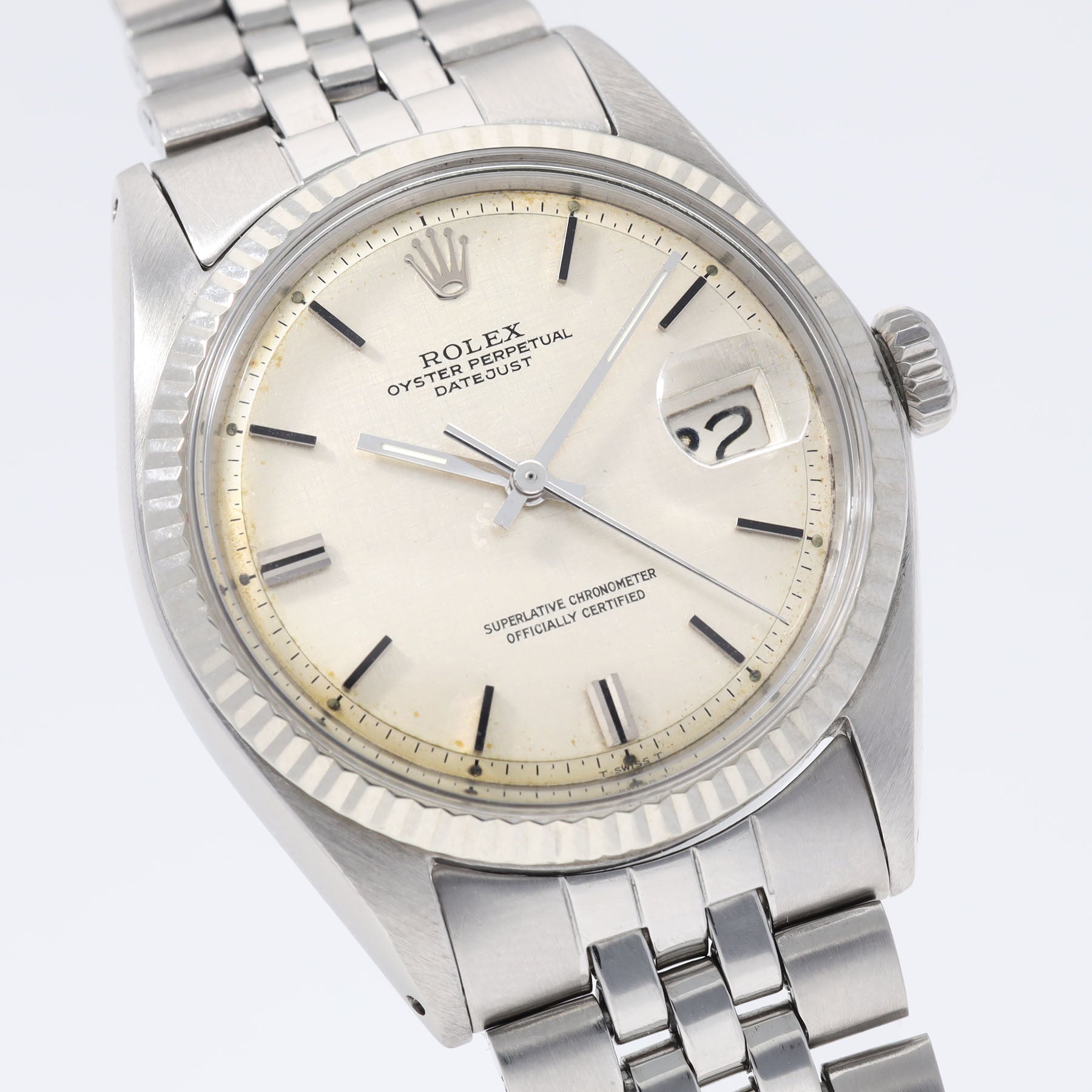 Rolex Datejust 1601 Steel Linen Dial