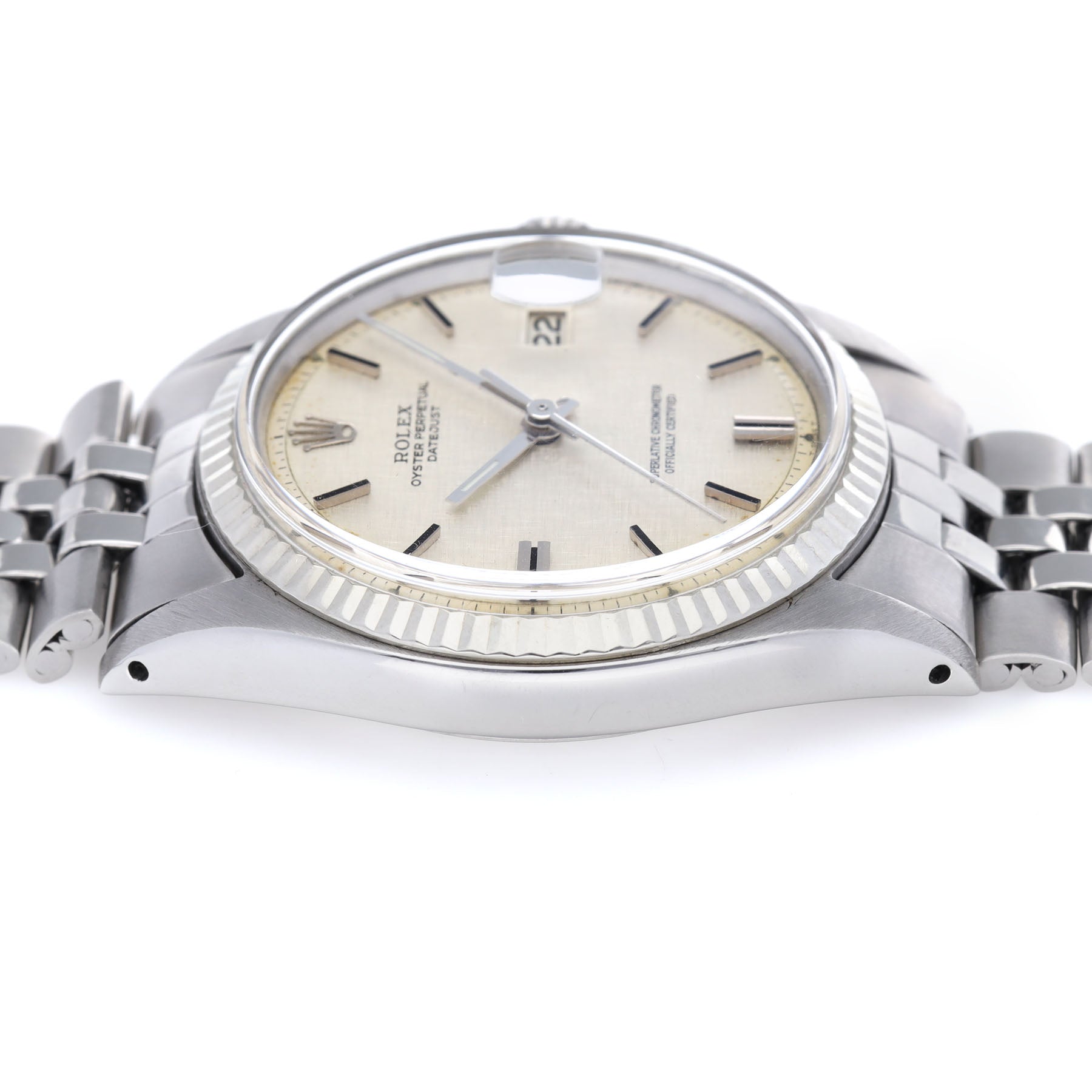 Rolex Datejust 1601 Steel Linen Dial