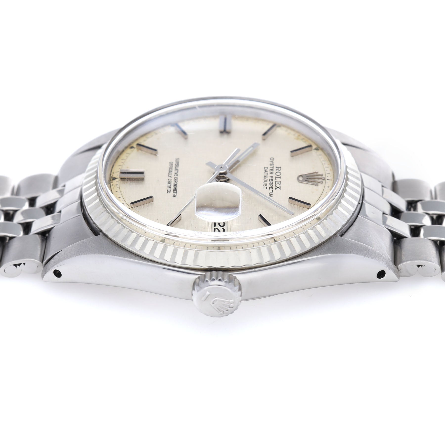 Rolex Datejust 1601 Steel Linen Dial