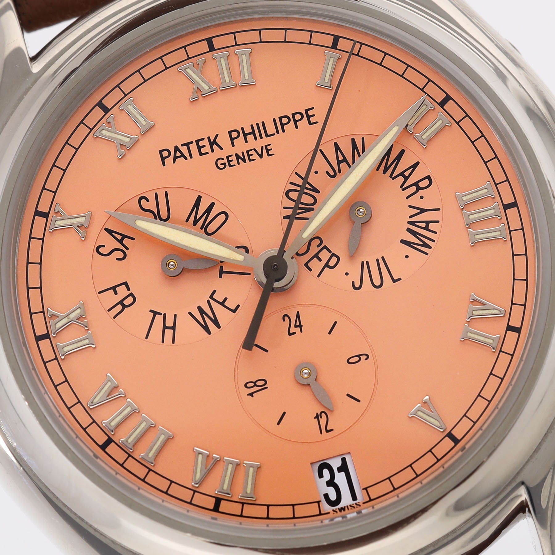 Patek Philippe Annual Calendar 5035 Salmon Dial in White Gold