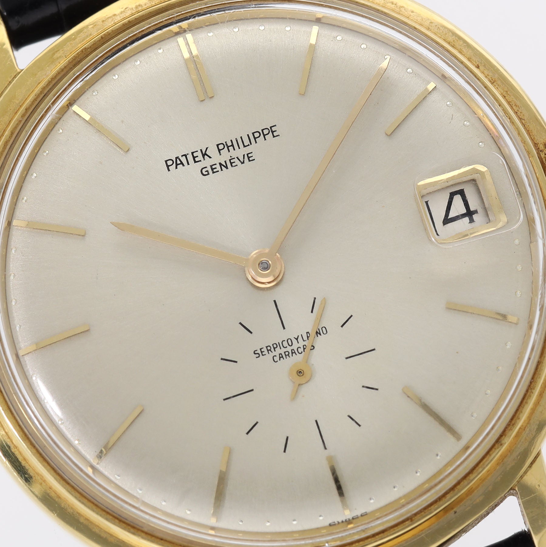 Patek Philippe Calatrava 3445 Double Signed Serpico y Laino with Papers