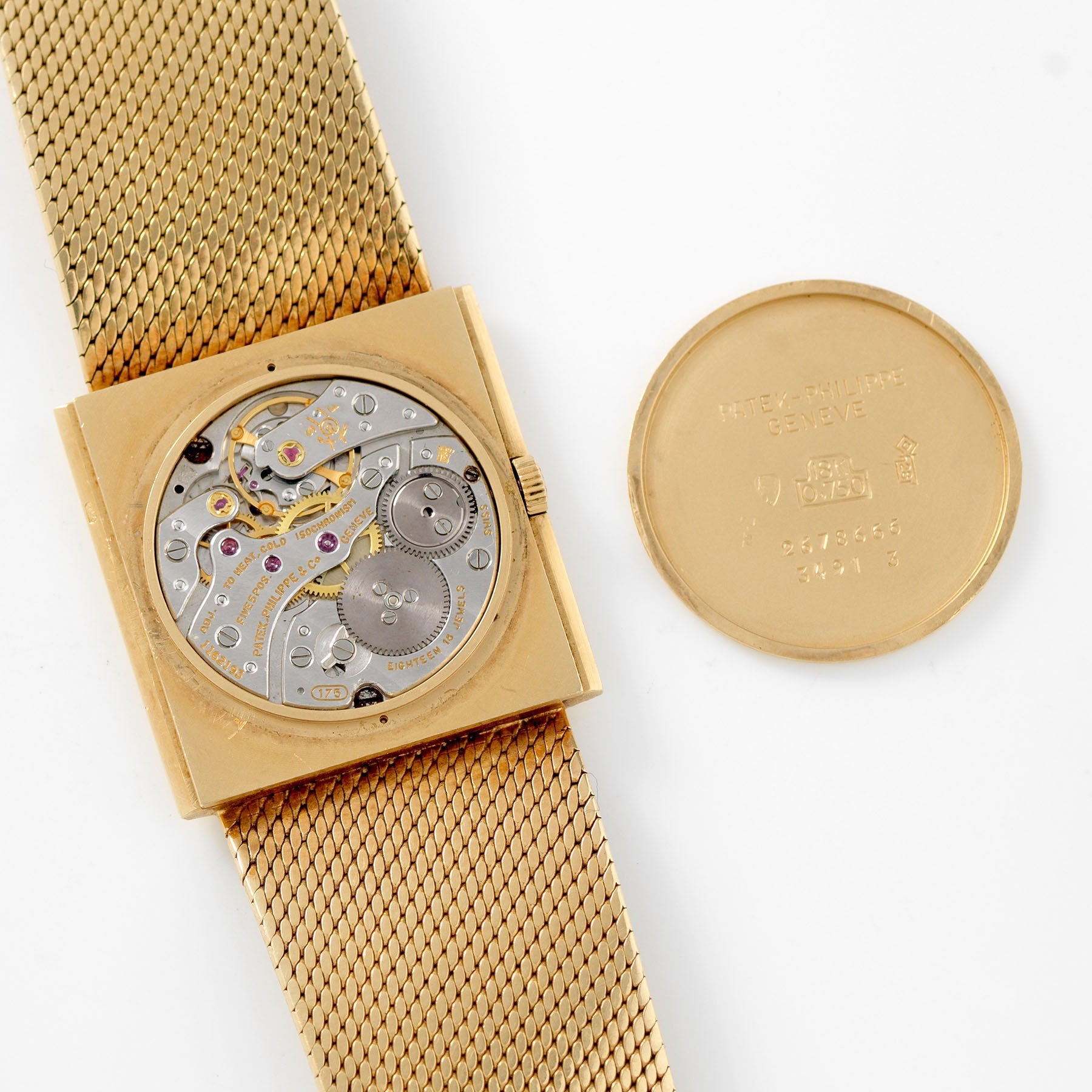 Patek Philippe 3491 Yellow Gold Dress Watch with Archive Extract