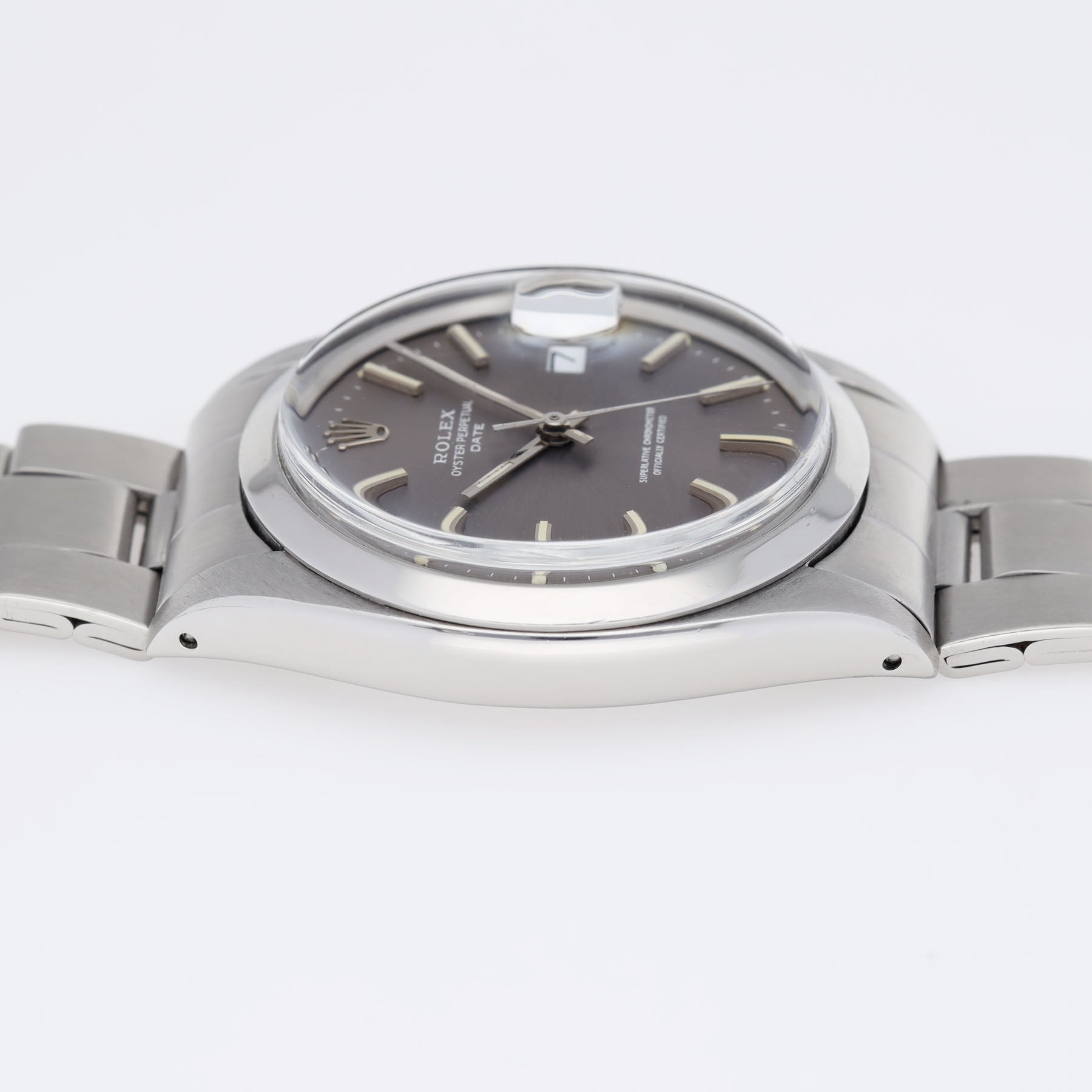 Rolex Oyster Perpetual Date Lavender Grey Dial ref 1500