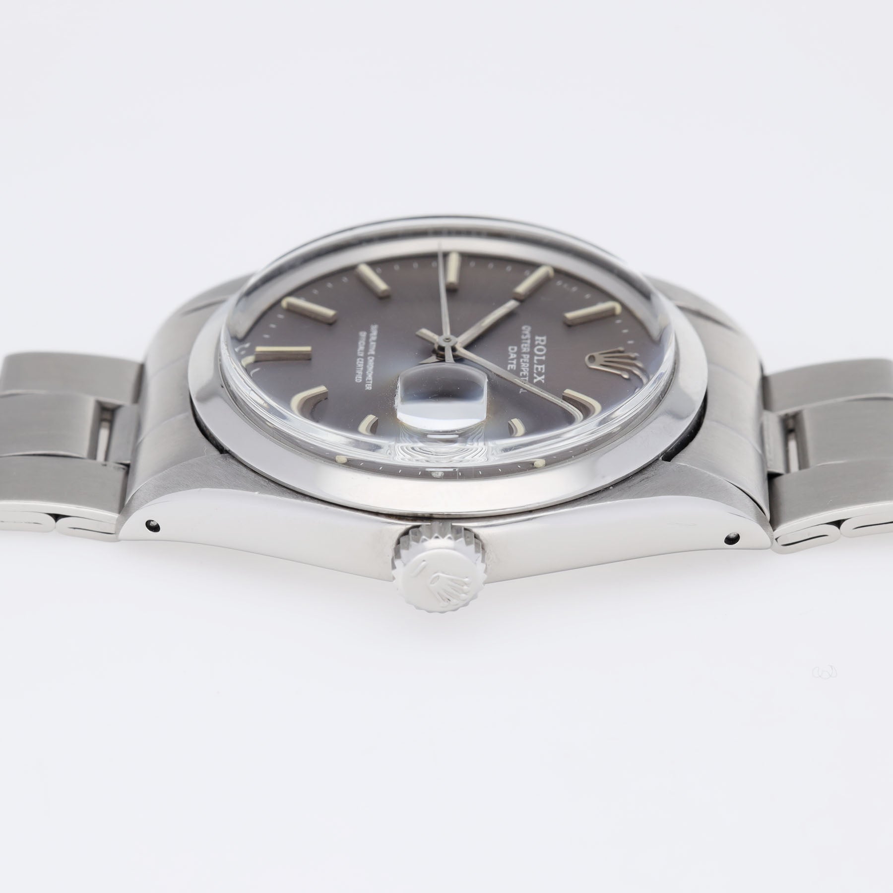 Rolex Oyster Perpetual Date Lavender Grey Dial ref 1500