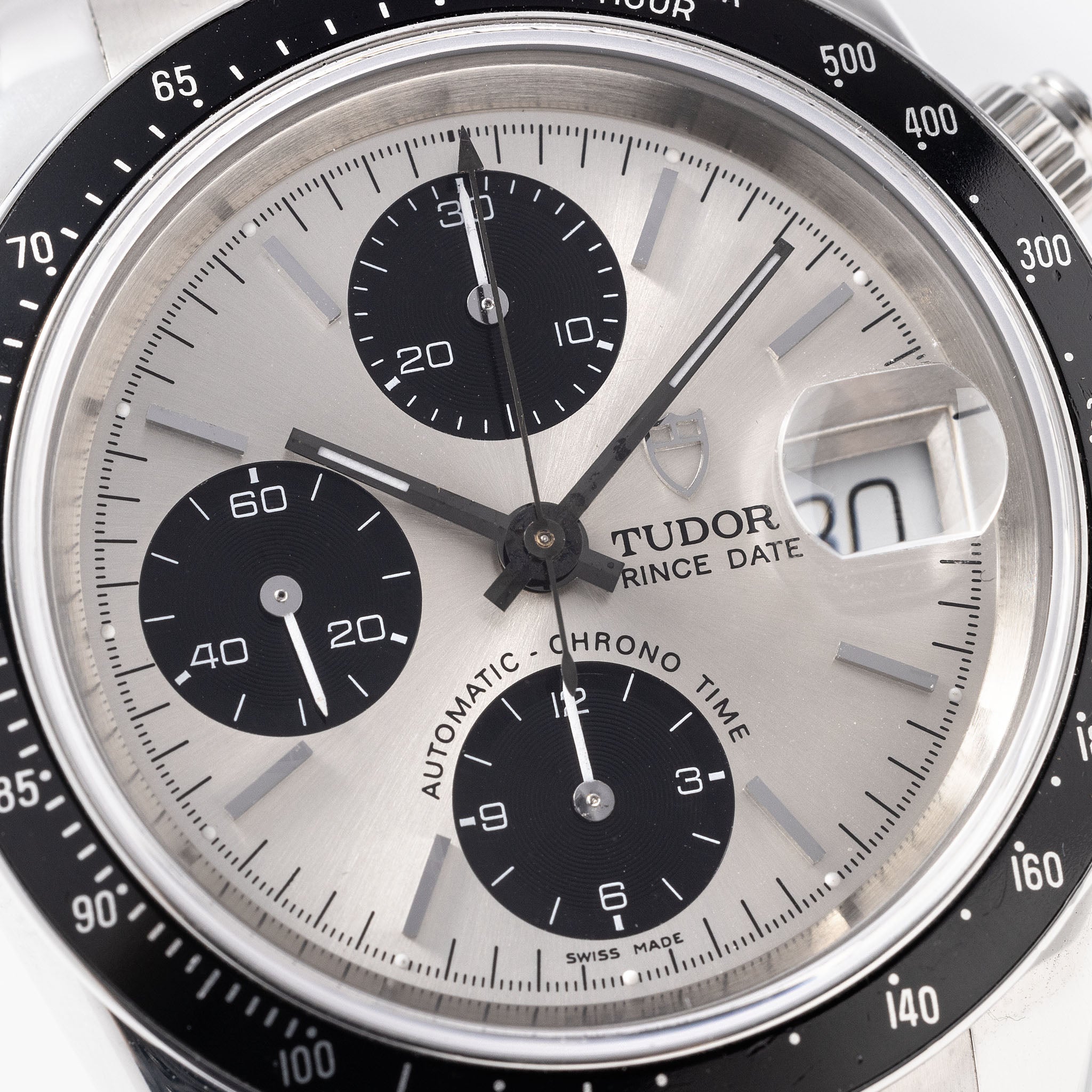Tudor Prince Date Chronograph Silver Dial ref 79260