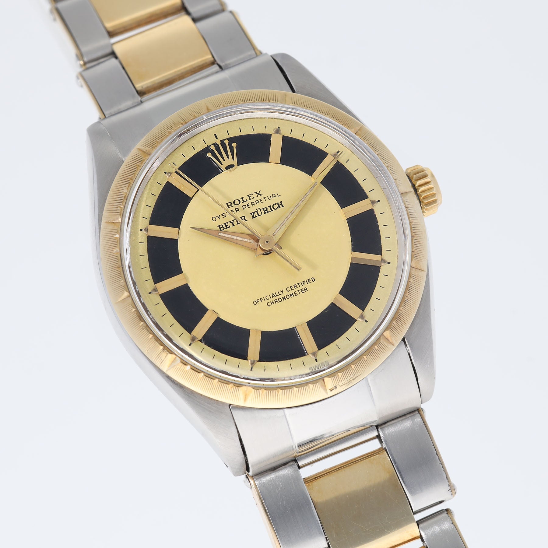 Rolex Oyster Perpetual Double Signed Beyer Zürich ref 6582