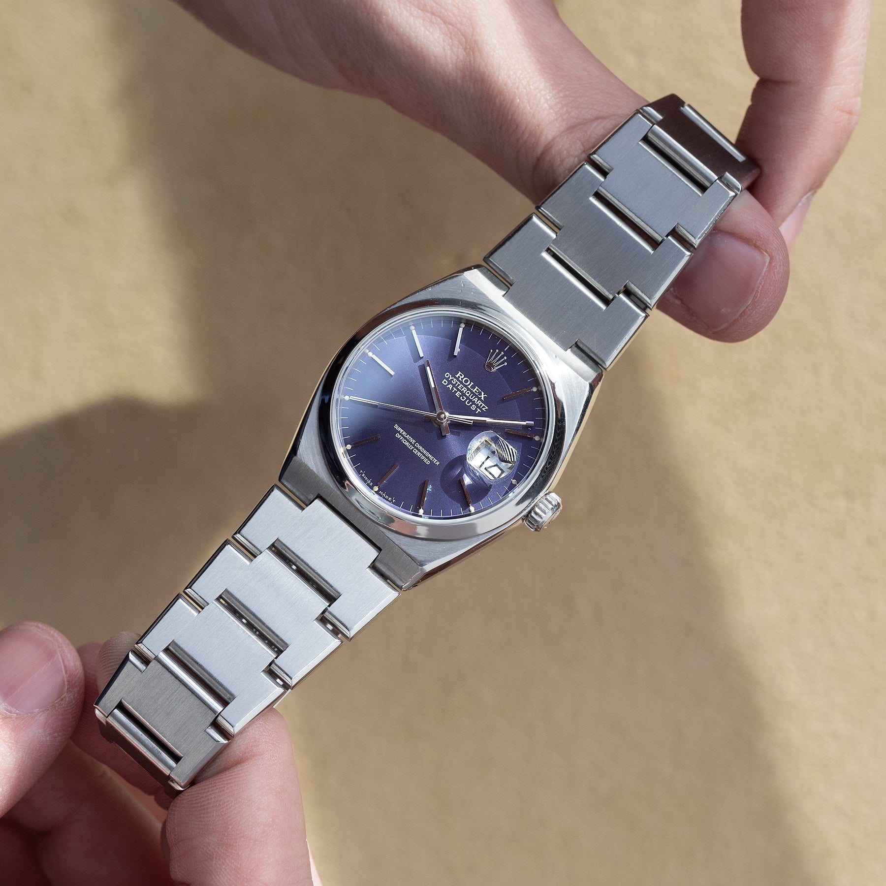 Rolex Oysterquartz Purple Dial ref 17000