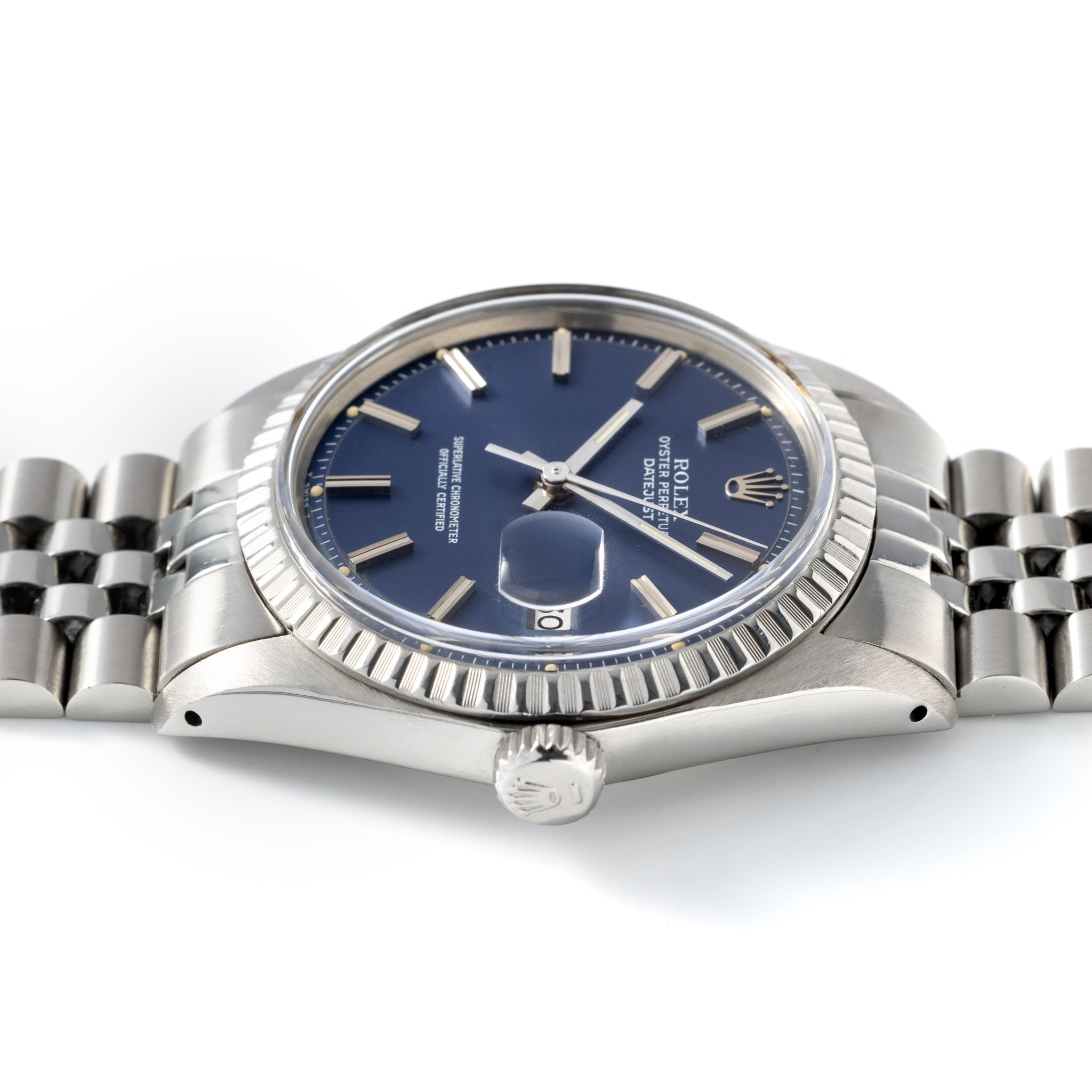 Rolex Datejust Blue Dial with Original Guarantee Paper ref 1603