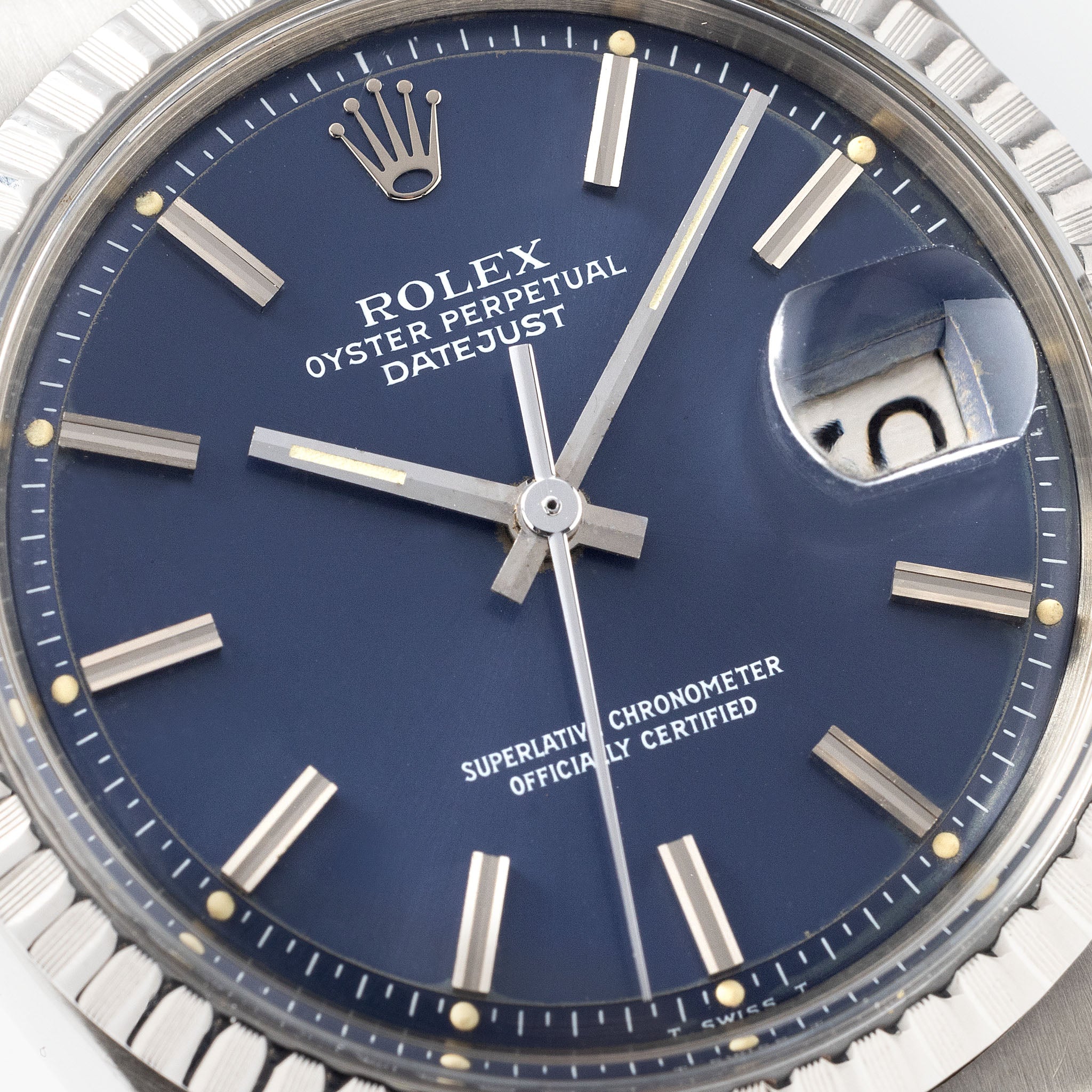 Rolex Datejust Blue Dial with Original Guarantee Paper ref 1603