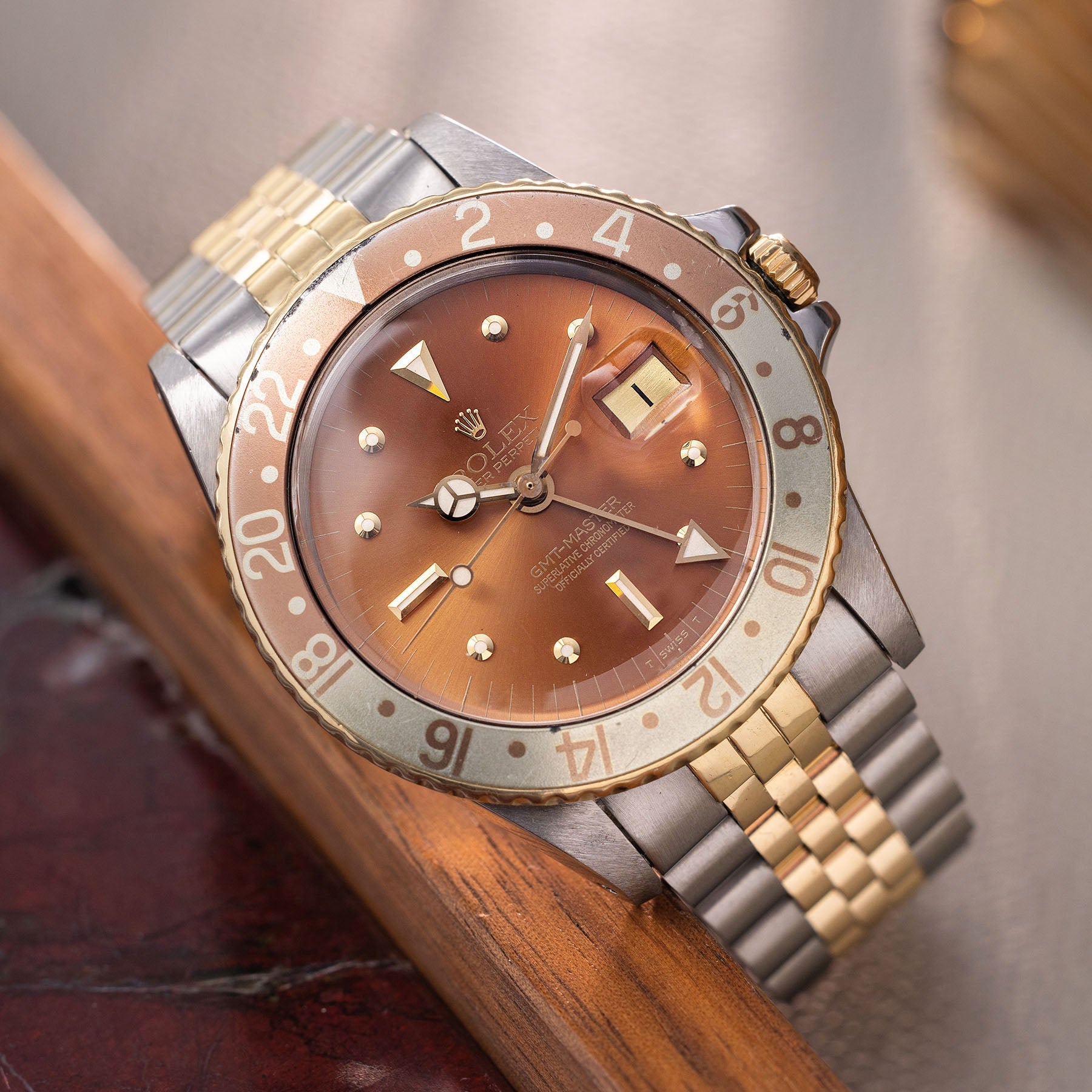 Rolex GMT-Master ref 1675/3 Root Beer brown nipple dial