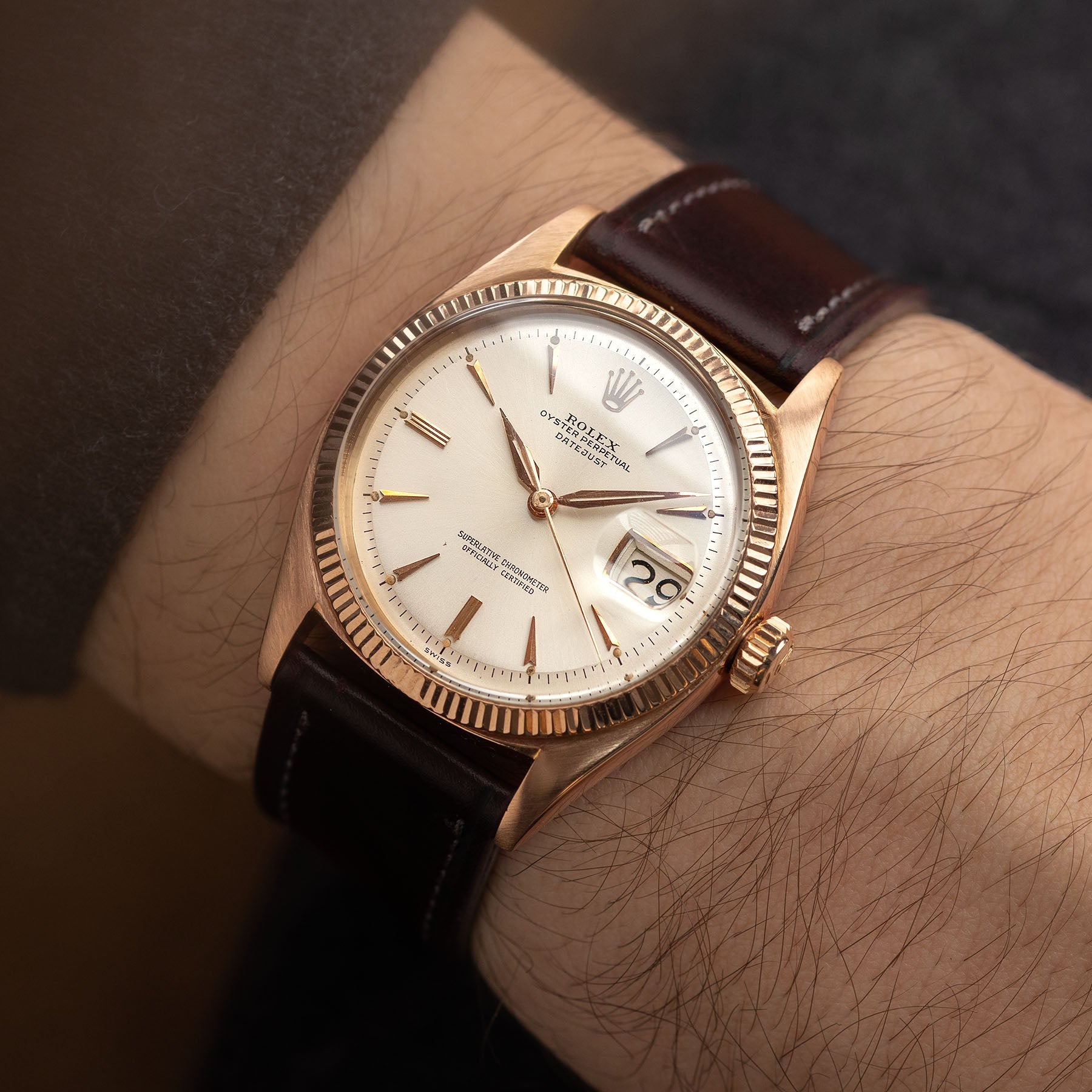 Rolex Datejust Redgold ref 6605