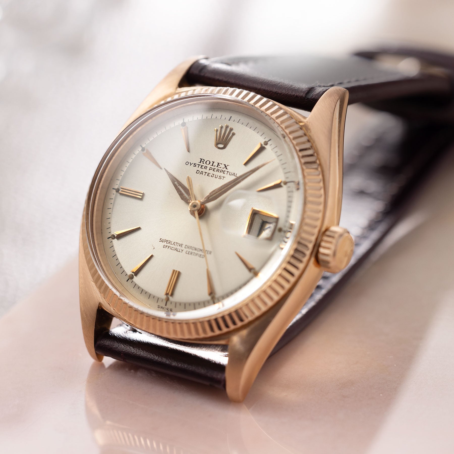 Rolex Datejust Redgold ref 6605