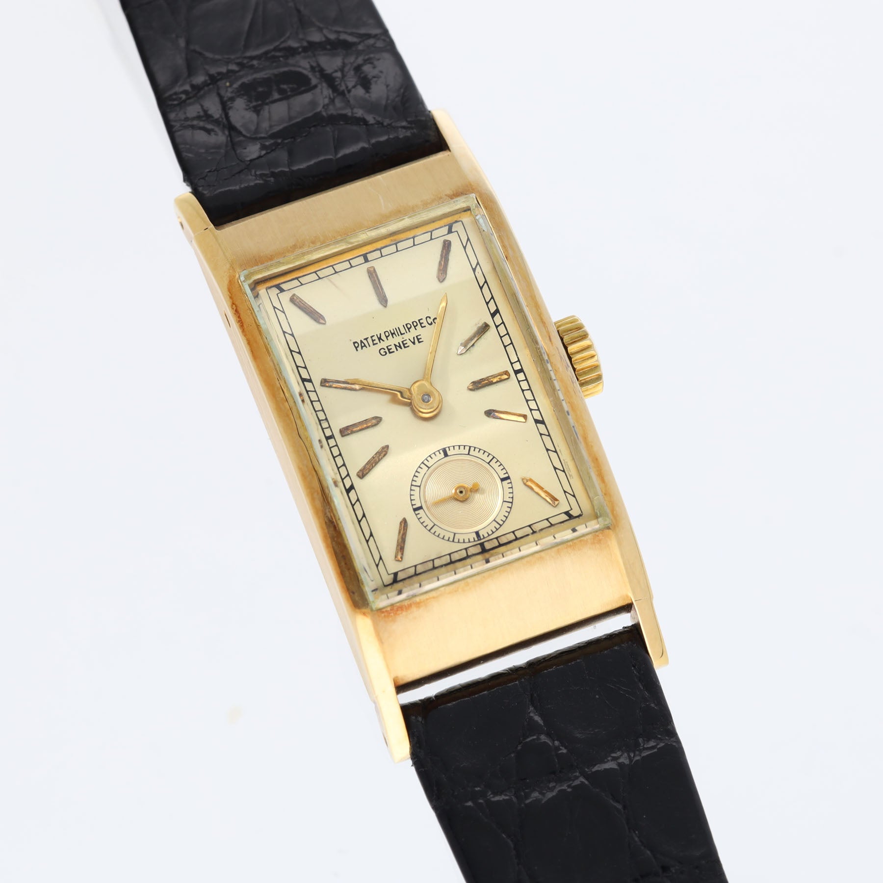 Patek Philippe "Tegolino" ref 425 18k yellow gold dresswatch