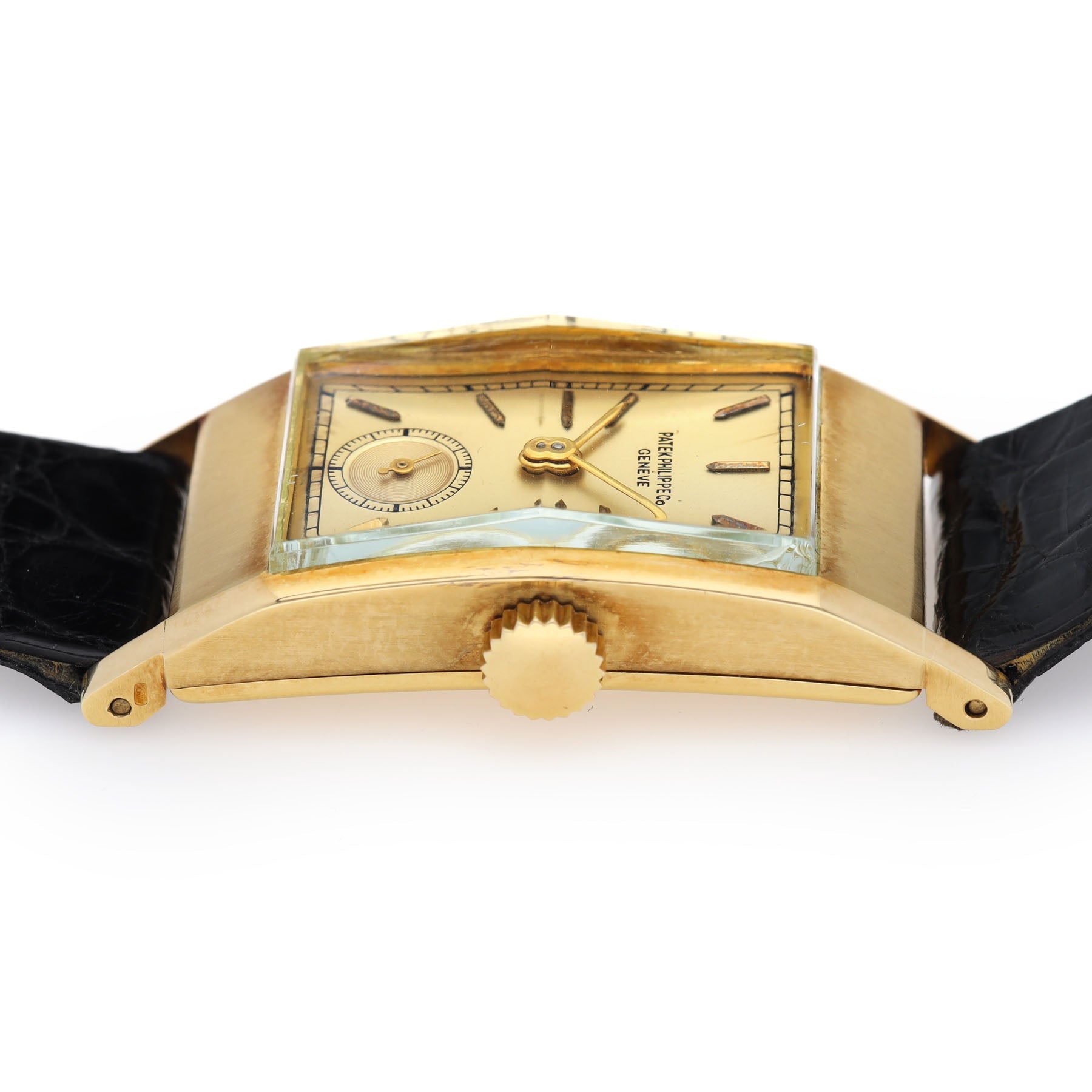 Patek Philippe "Tegolino" ref 425 18k yellow gold dresswatch