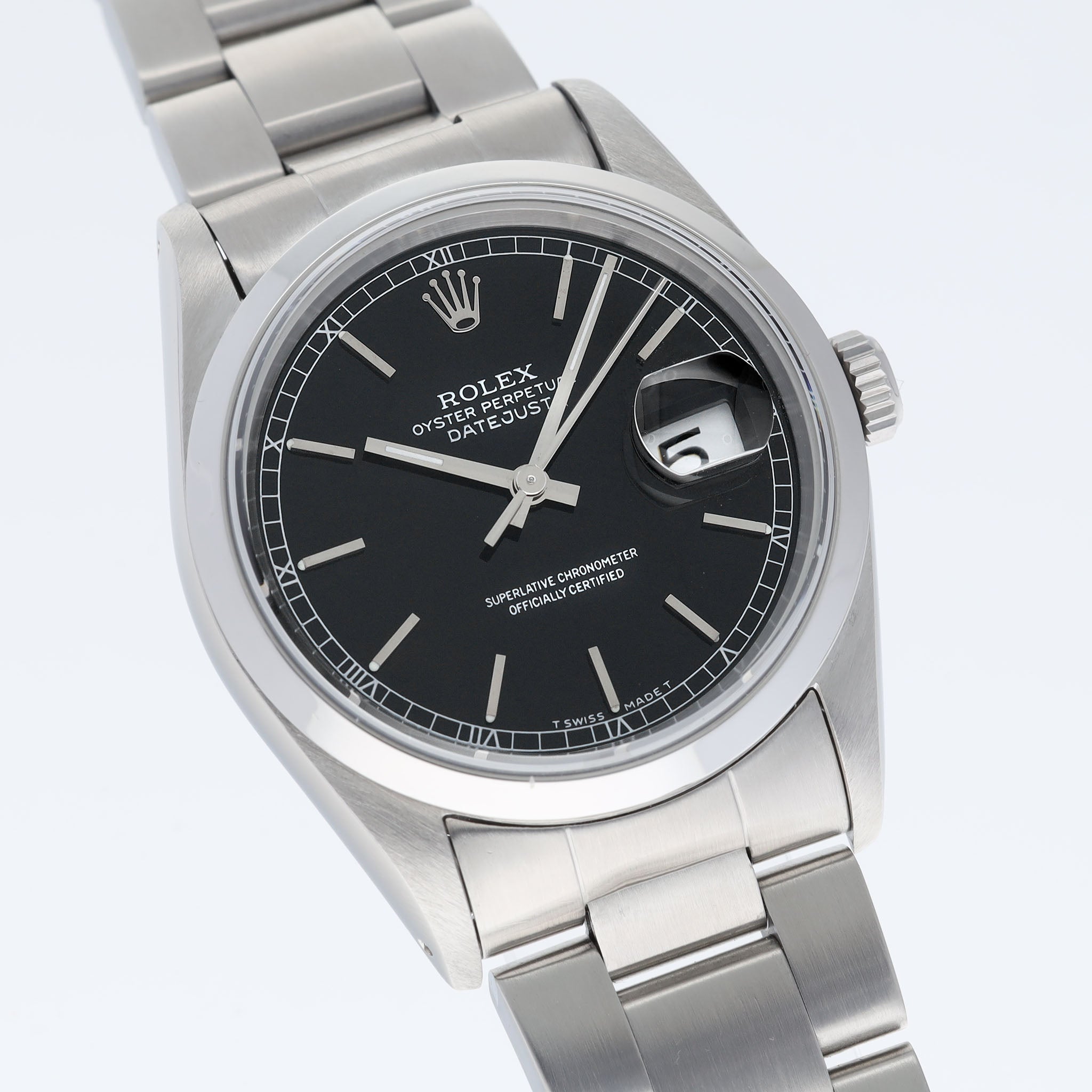 Rolex Datejust Black Dial ref 16200