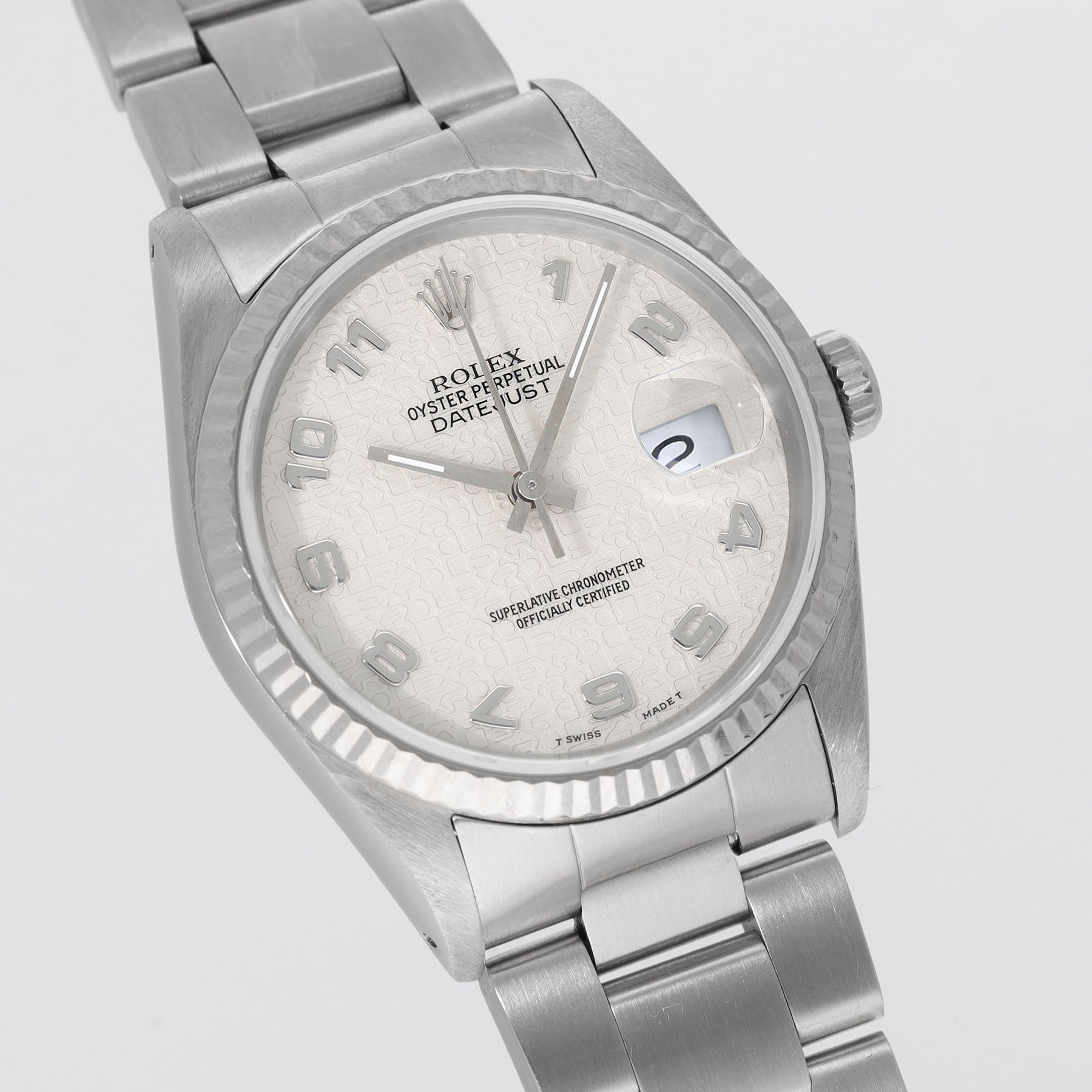 Rolex Datejust White Jubilee Dial ref 16234