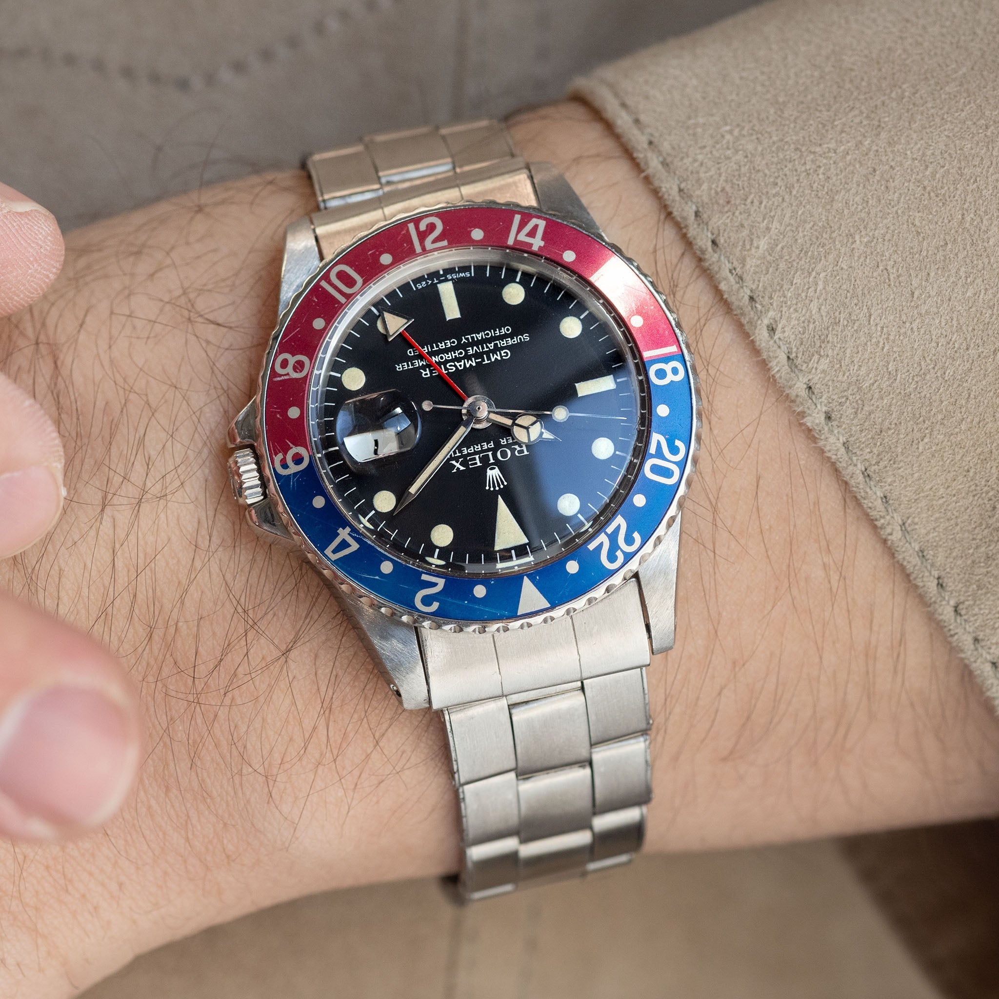 Rolex GMT-Master 1675 Long E Zinc -Sulfide Dial