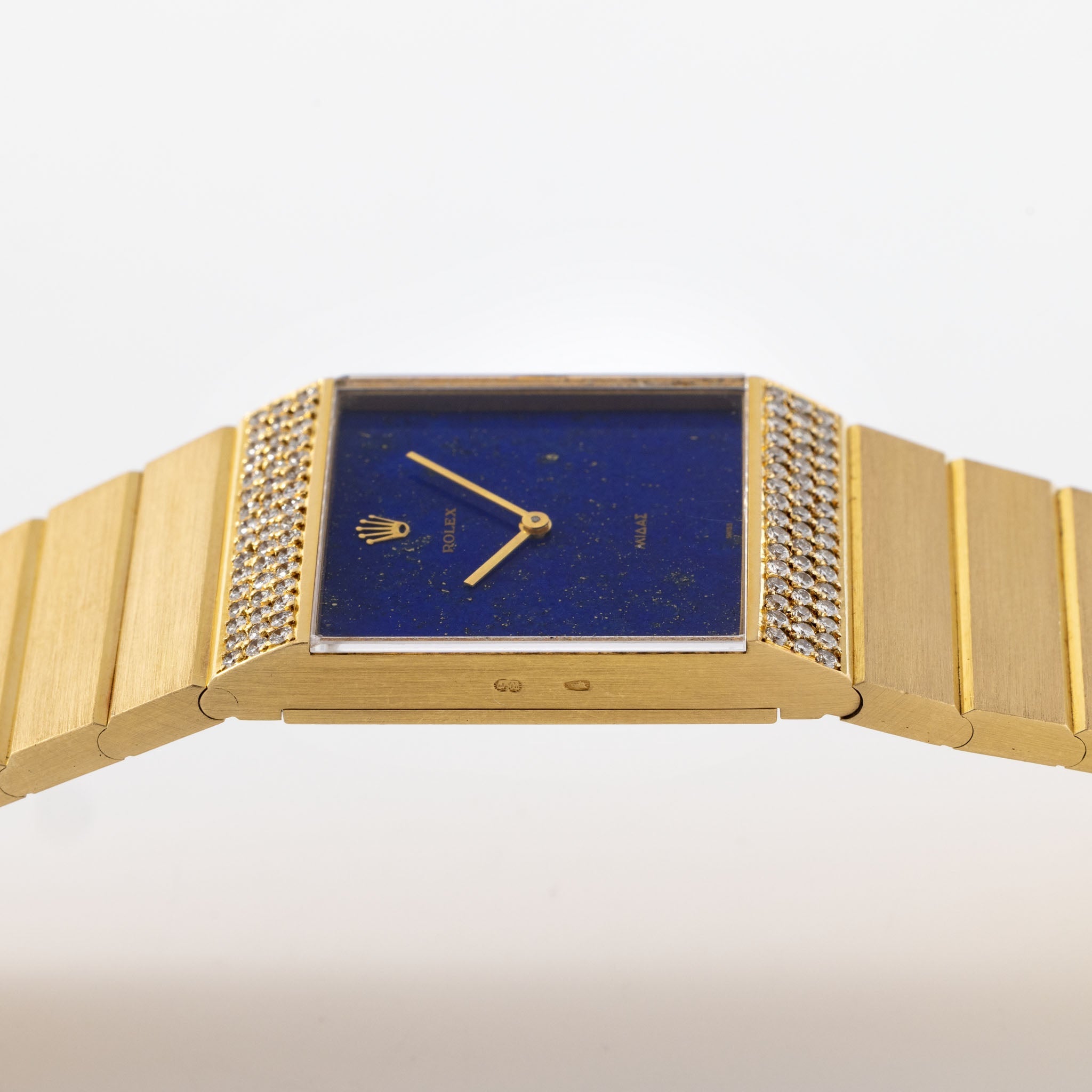 Rolex King Midas 4611 Lapis Lazuli Dial Diamond Lugs