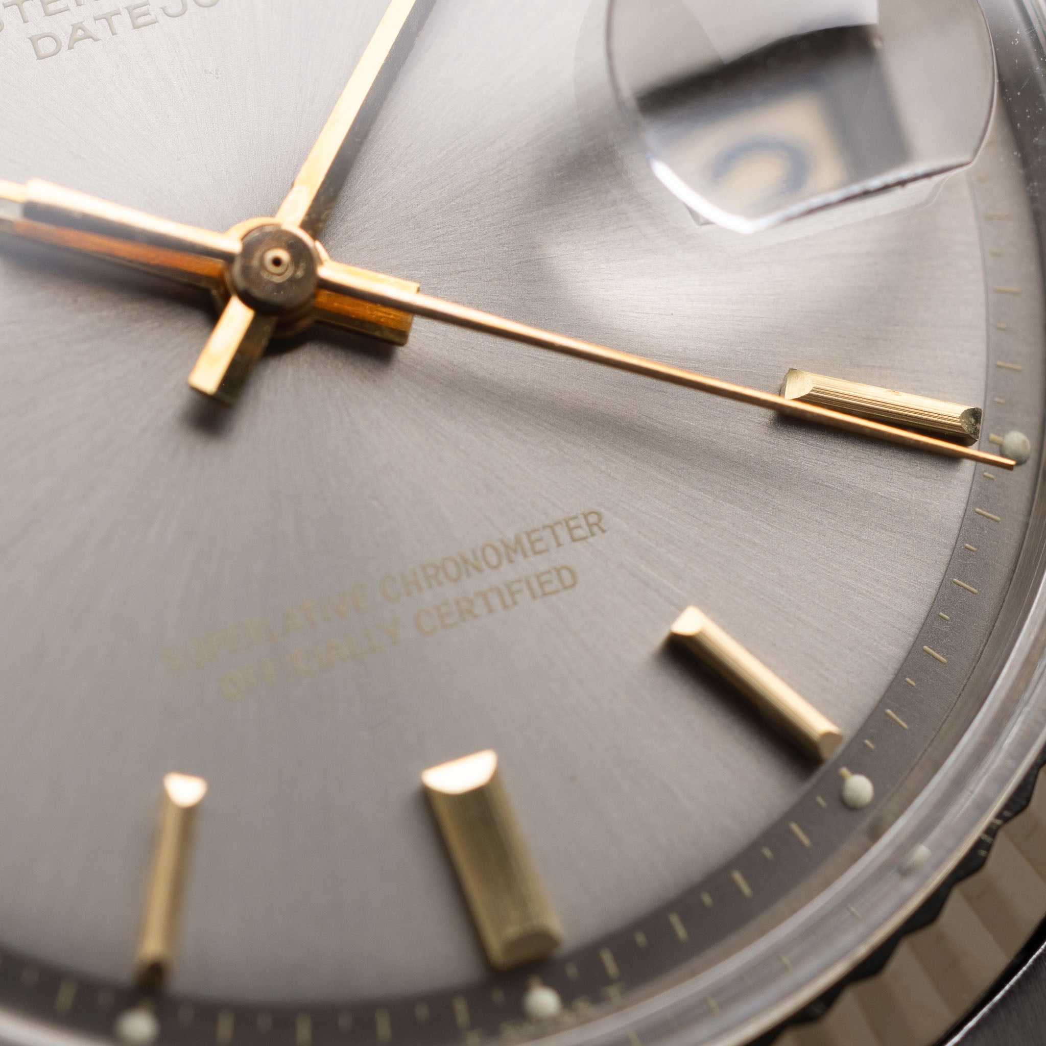 Rolex Datejust Steel and Gold Grey Dial ref 1601/3