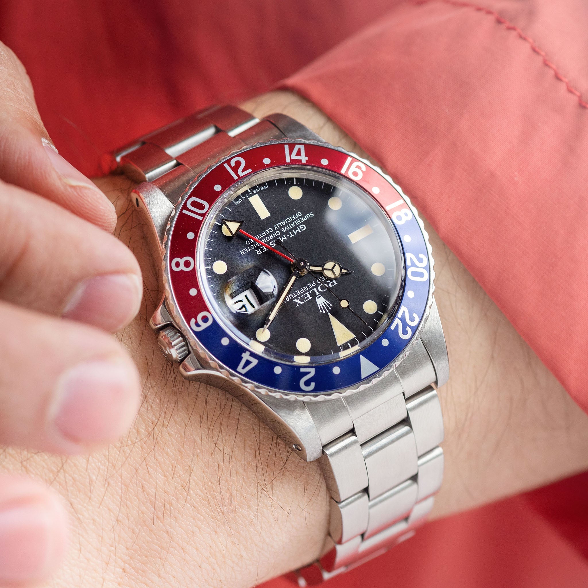 Rolex GMT-Master 16750 Pepsi Matte Dial Box and Papers Set