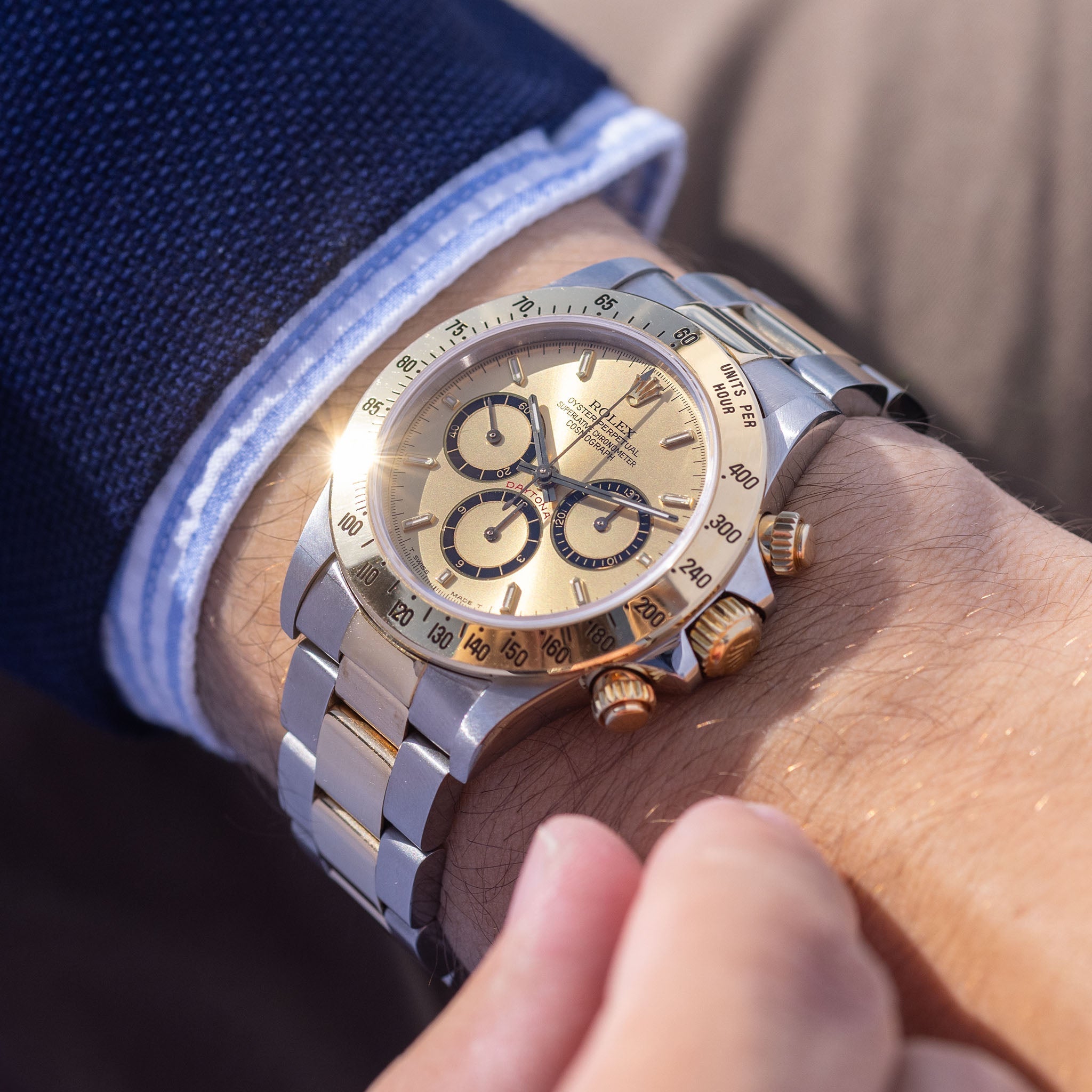 Rolex Daytona 16523 Four-Line Champagne Dial