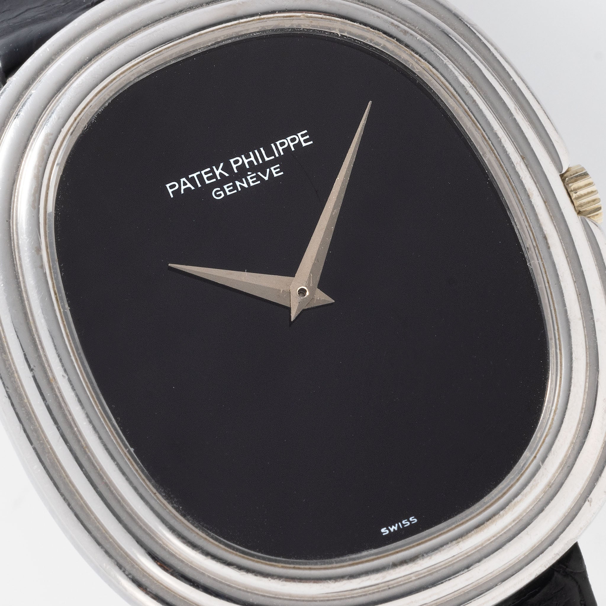 Patek Philippe Ellipse 3634 White Gold Step Case with Onyx Dial