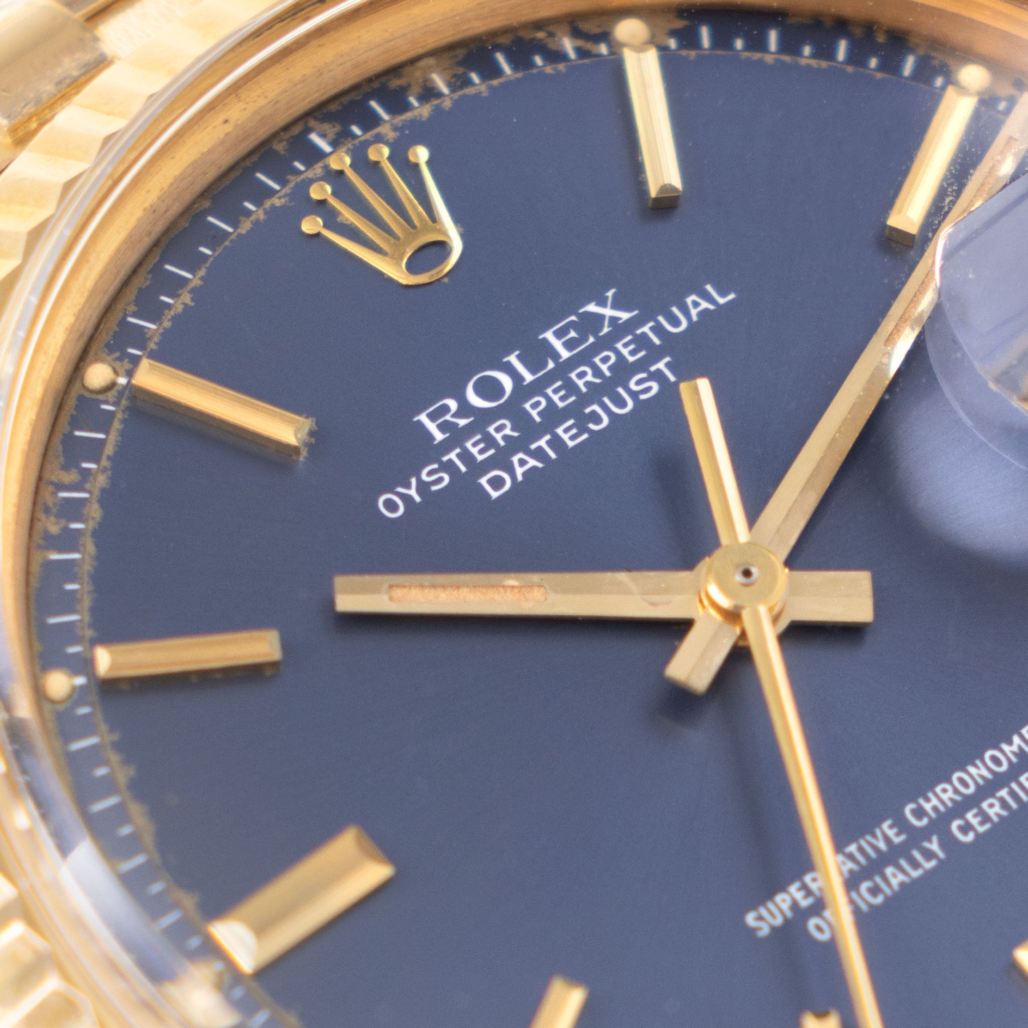 Rolex Datejust 1601/8 blue dial with rare D’Agosto Jubilee bracelet 