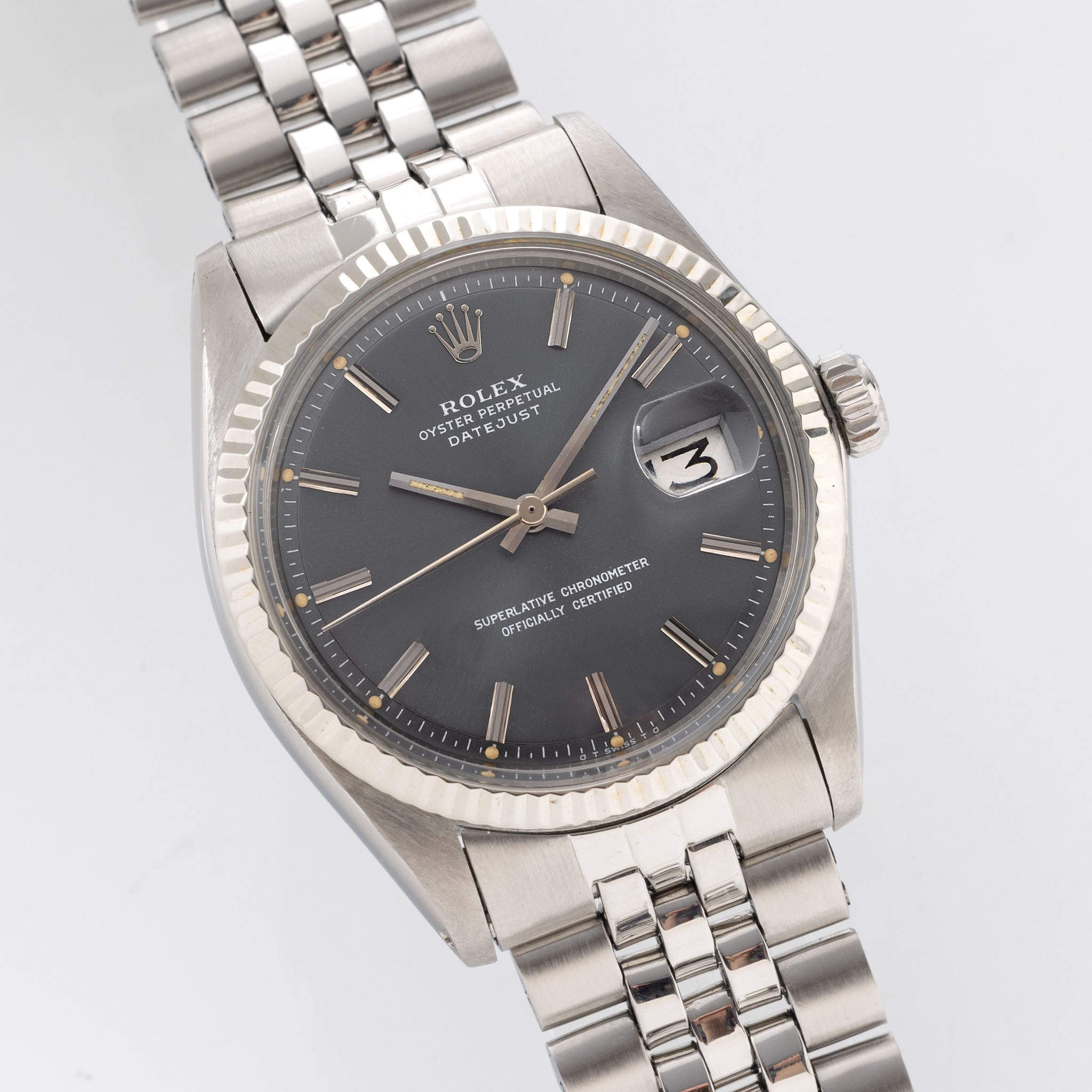 Rolex Datejust 1601 Grey Soleil Sigma Dial