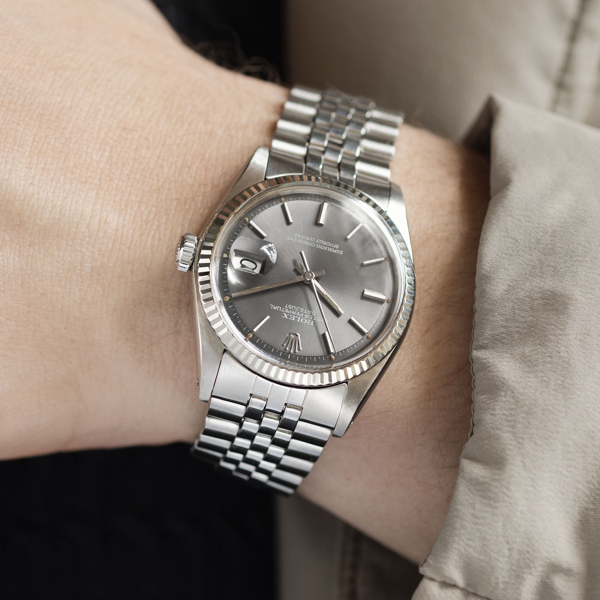 Rolex Datejust Grey Sigma Dial Ref 1601