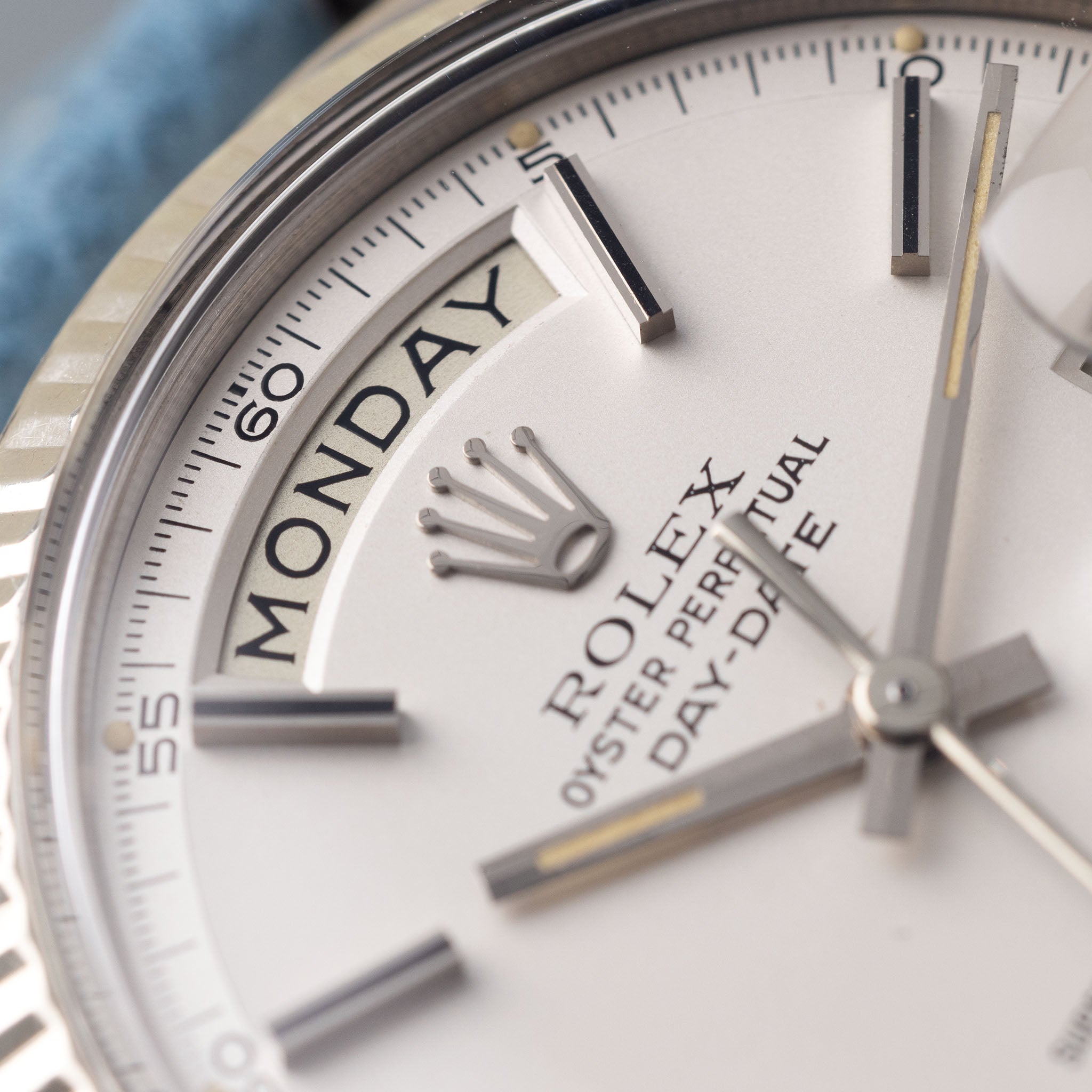 Rolex Day-Date 1803-9 White Gold Matte Silver Dial