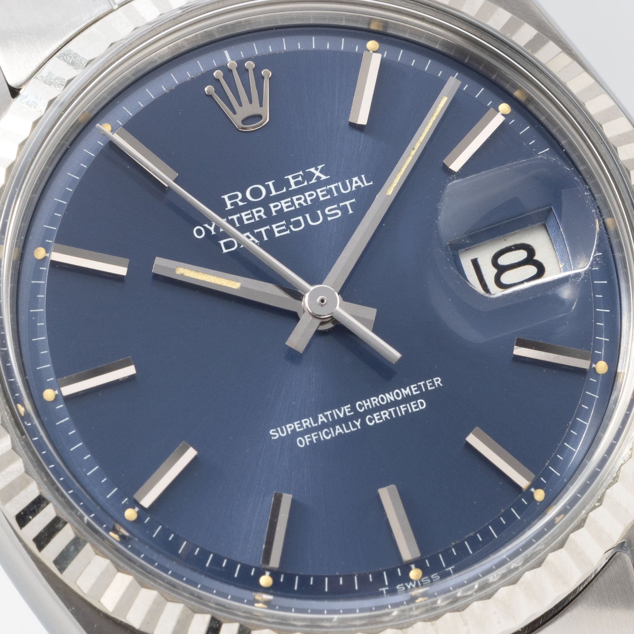 Rolex Datejust 1601 Blue Dial with Original Guarantee Paper