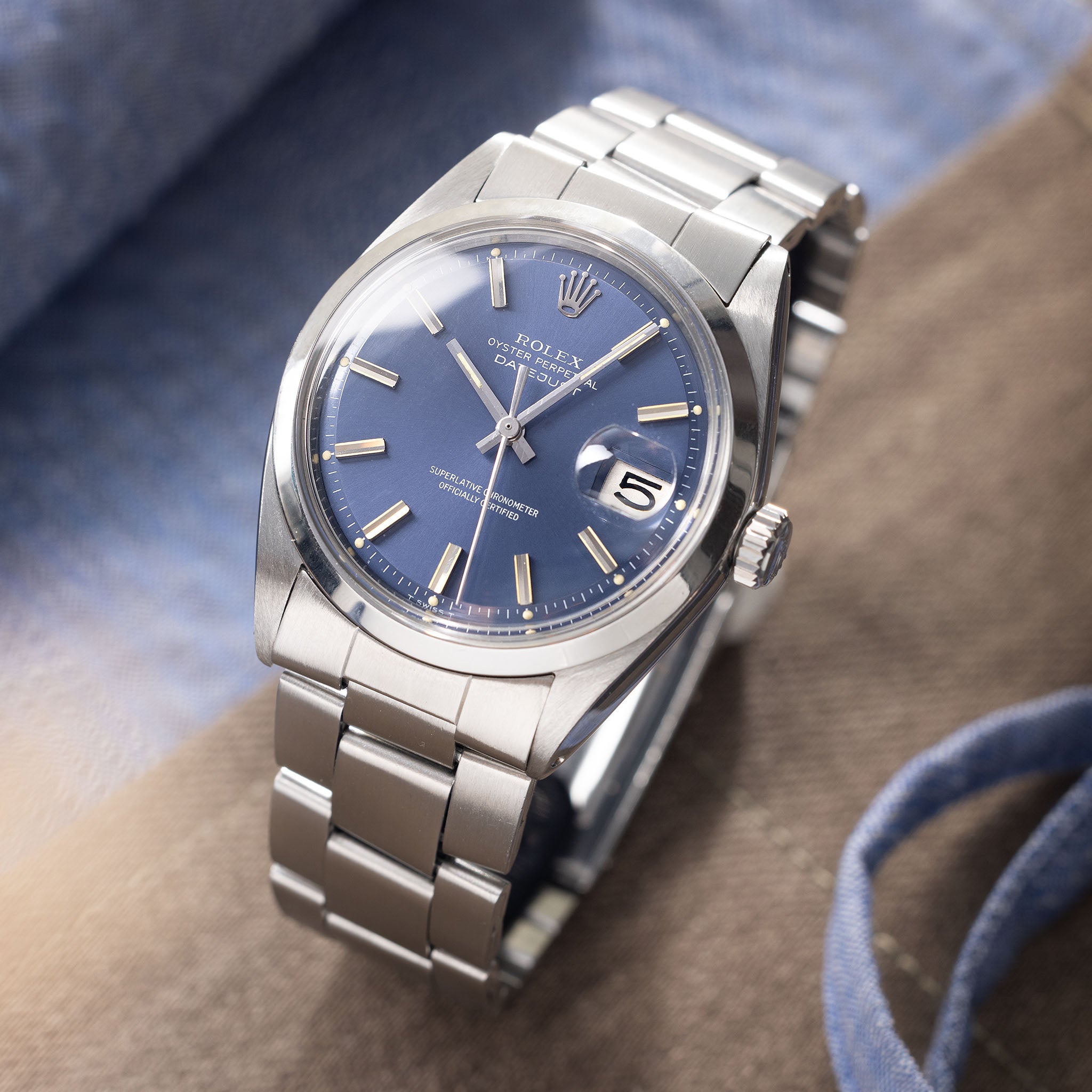 Rolex Datejust Blue Dial ref 1600