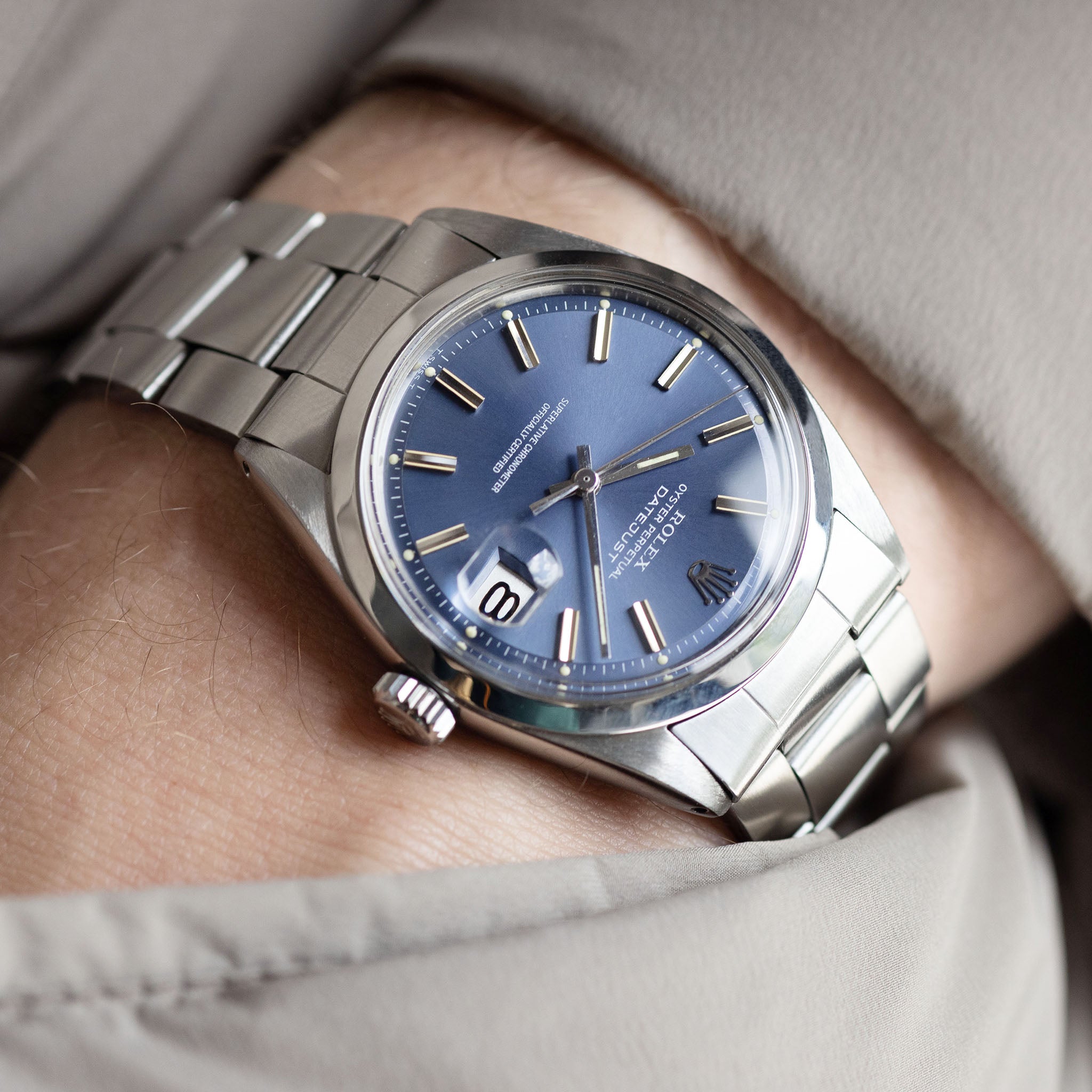 Rolex Datejust Blue Dial ref 1600