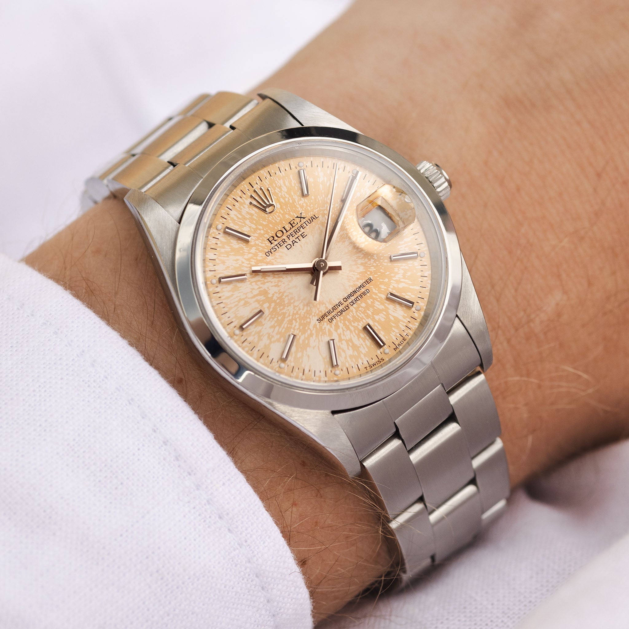 Rolex Oyster Perpetual Date Tropical Dial Ref 15200