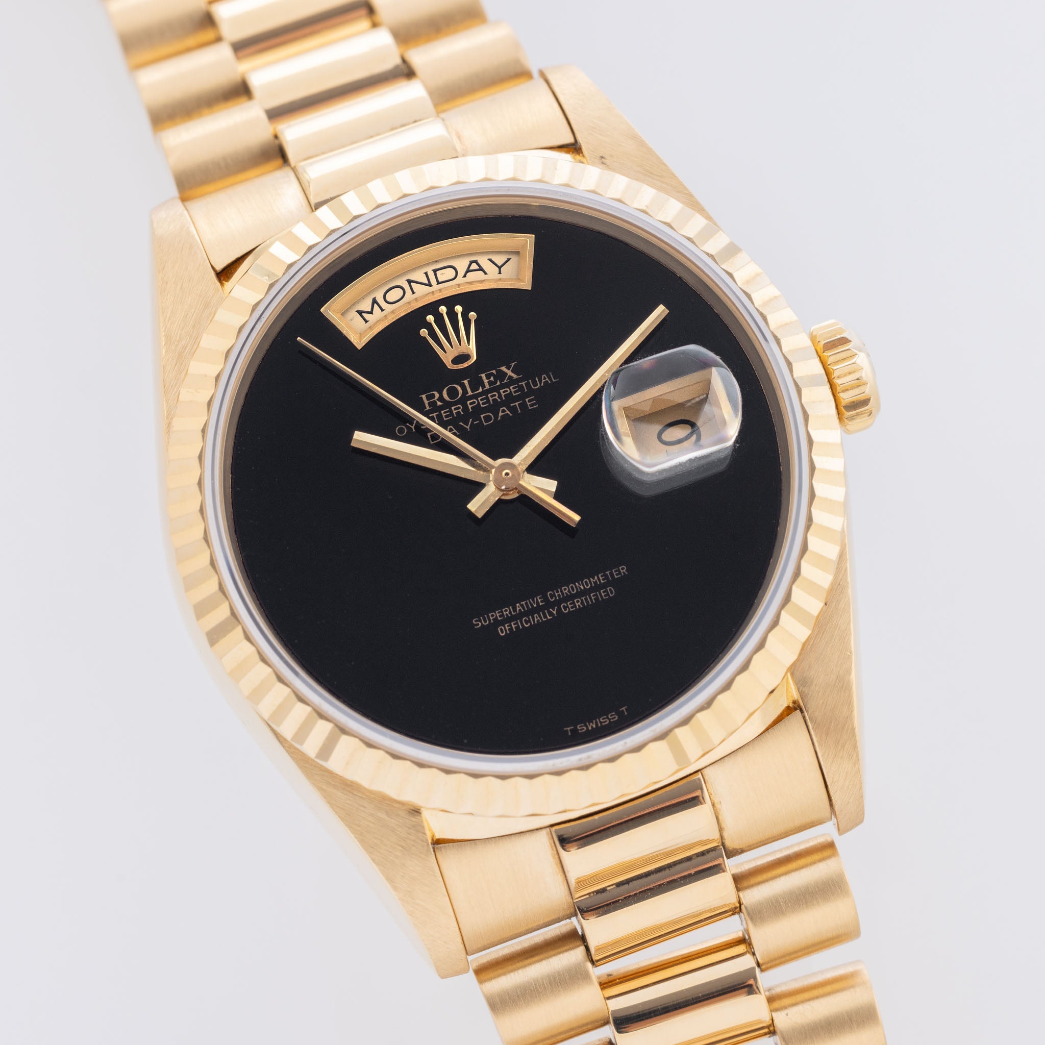 Rolex Day-Date 18238 Onyx Dial T Swiss T