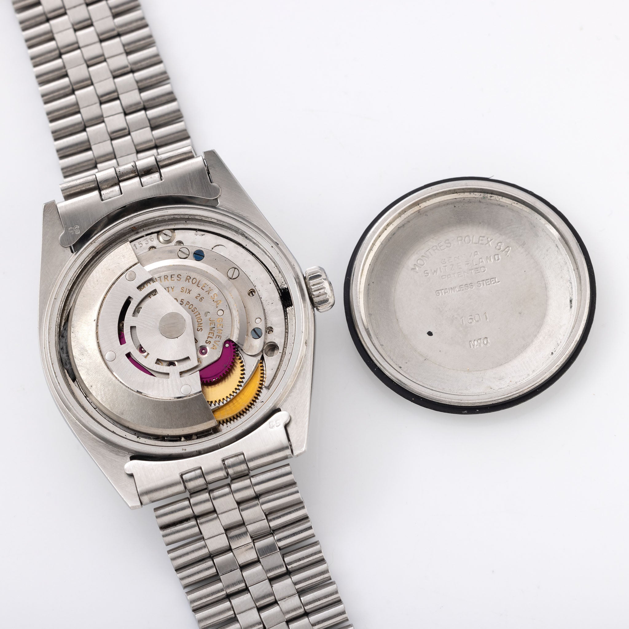 Rolex Datejust 1601 Silver Dial with Punched Papers