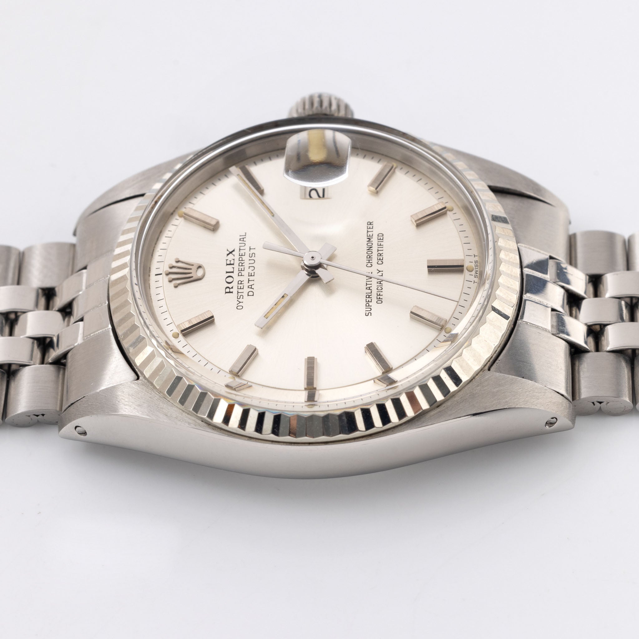 Rolex Datejust 1601 Silver Dial with Punched Papers