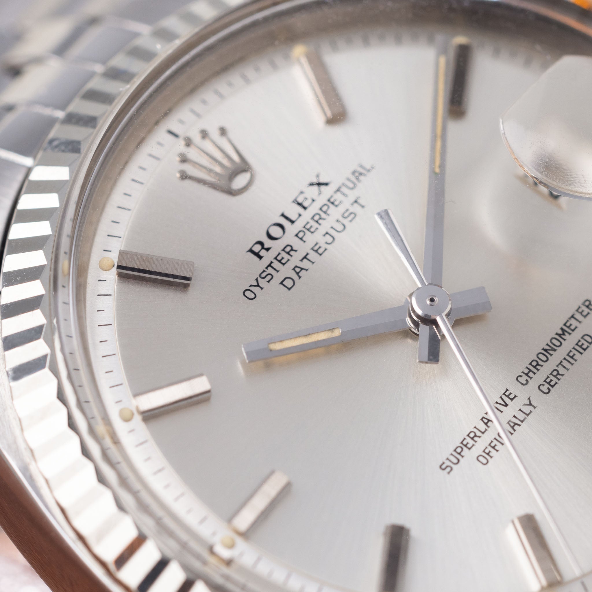 Rolex Datejust 1601 Silver Dial with Punched Papers