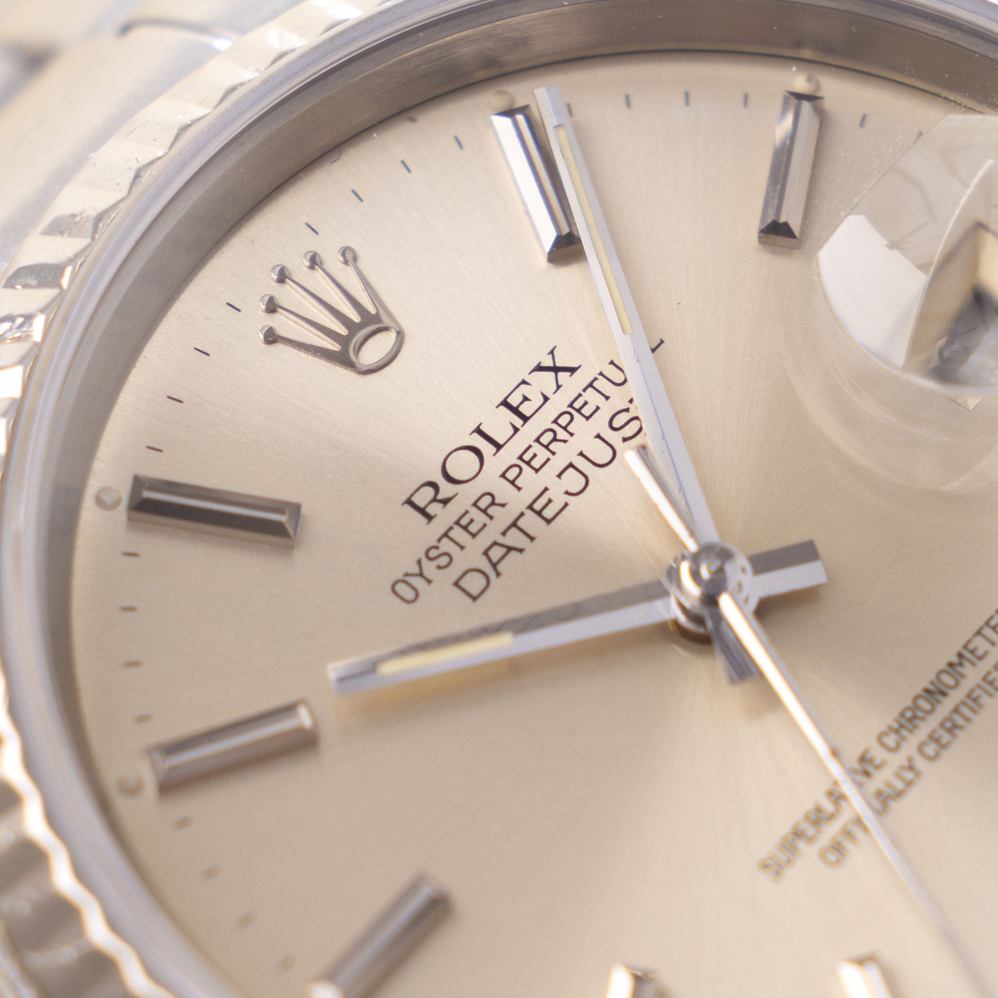 Rolex Datejust Silver Dial Ref 16234