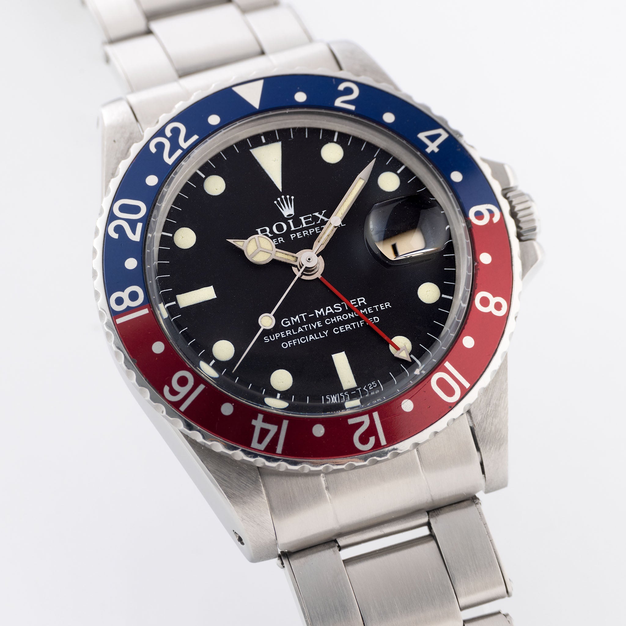 Rolex GMT-Master 1675 Mk0 Zinc-Sulfide Matte Dial