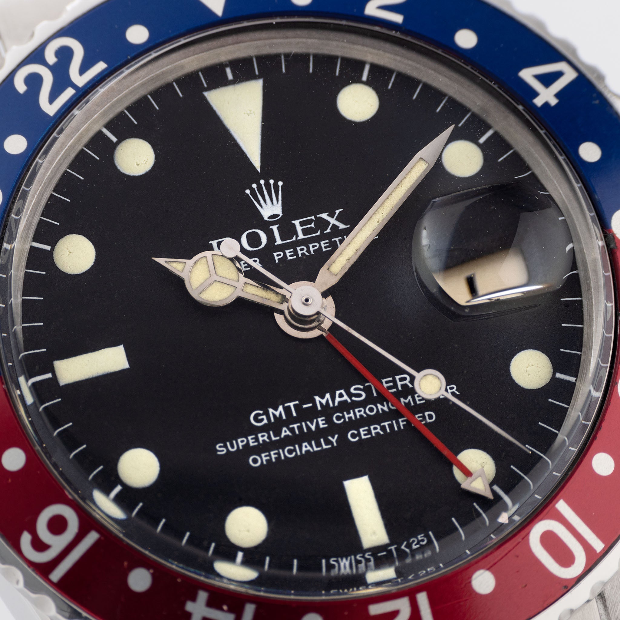 Rolex GMT-Master 1675 Mk0 Zinc-Sulfide Matte Dial