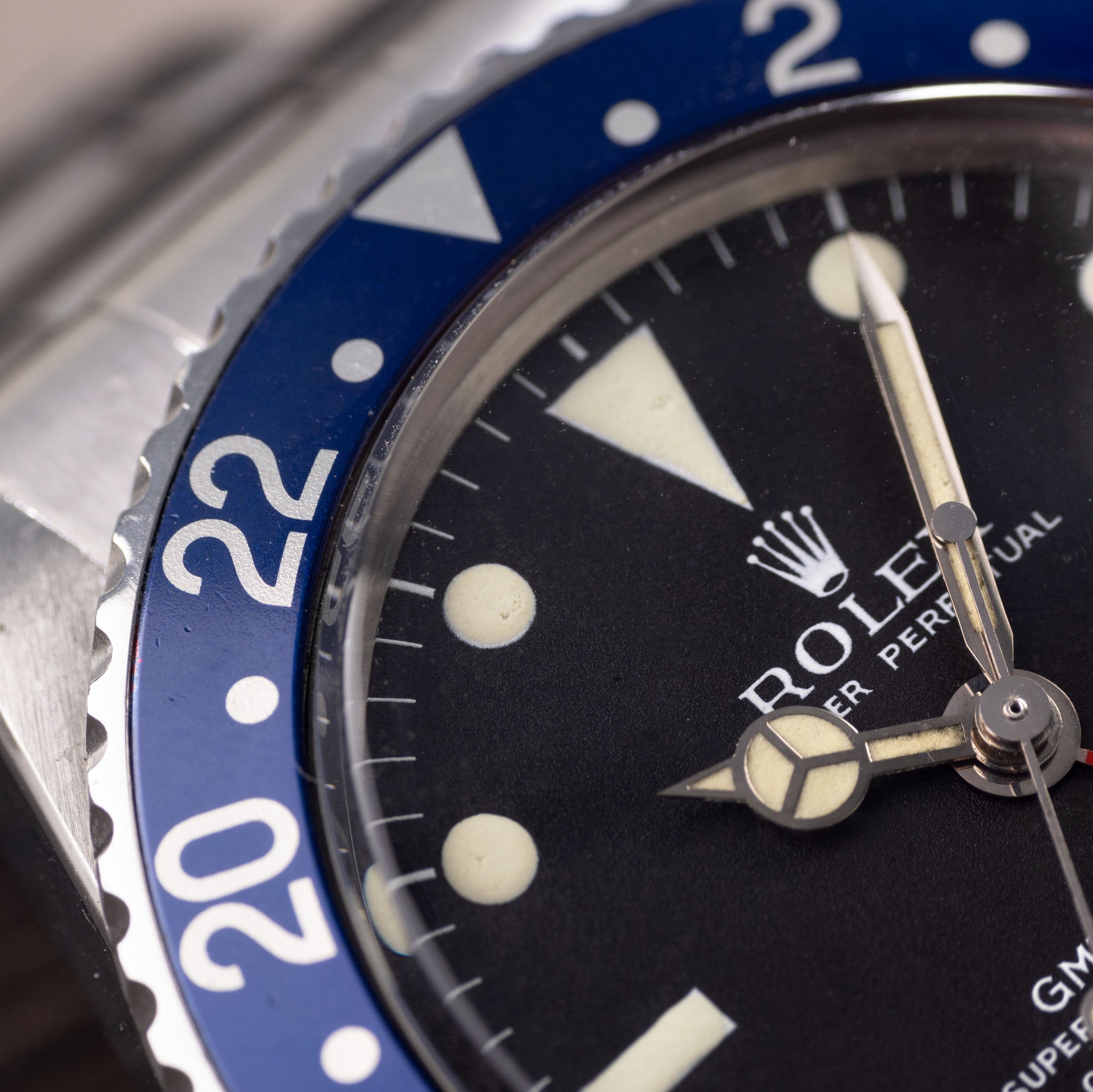 Rolex GMT-Master 1675 Mk0 Zinc-Sulfide Matte Dial