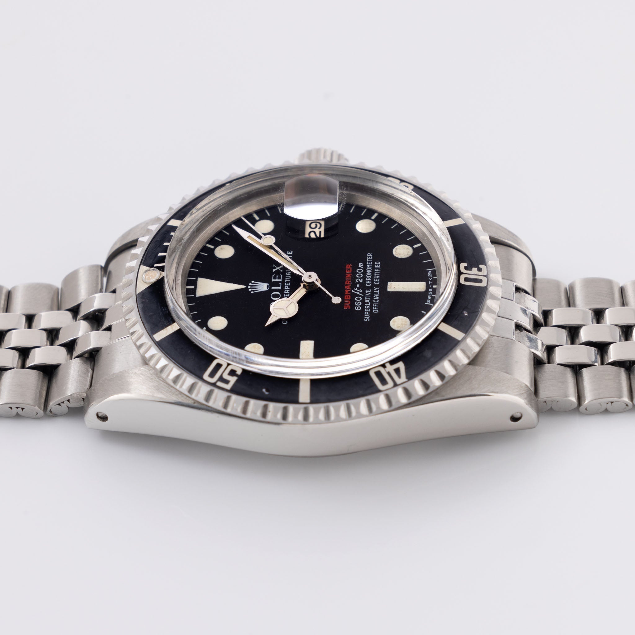 Rolex Red Submariner Date 1680 Mk4 Dial Fat Font Bezel