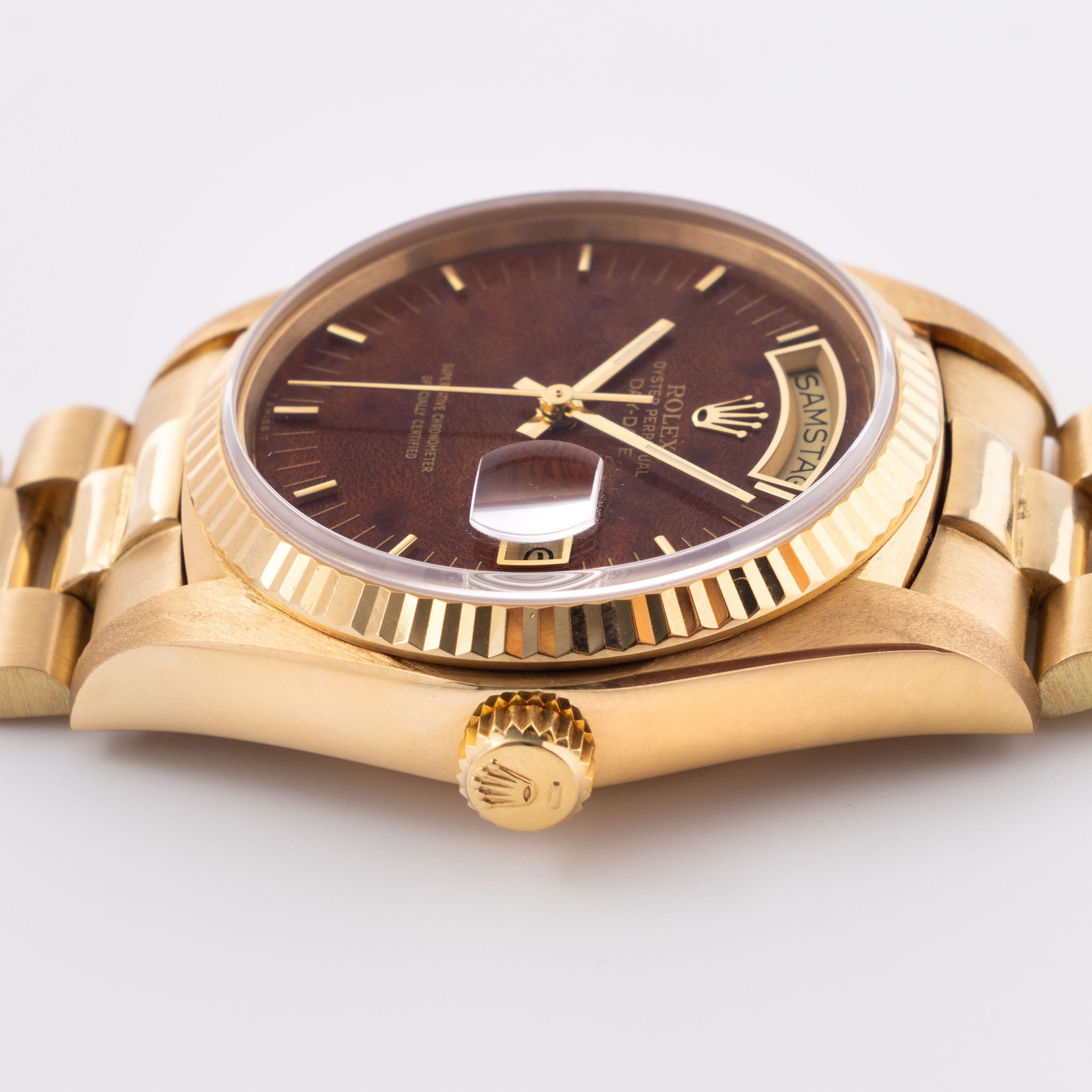 Rolex Day-Date Wood Dial Ref 18038 with Papers