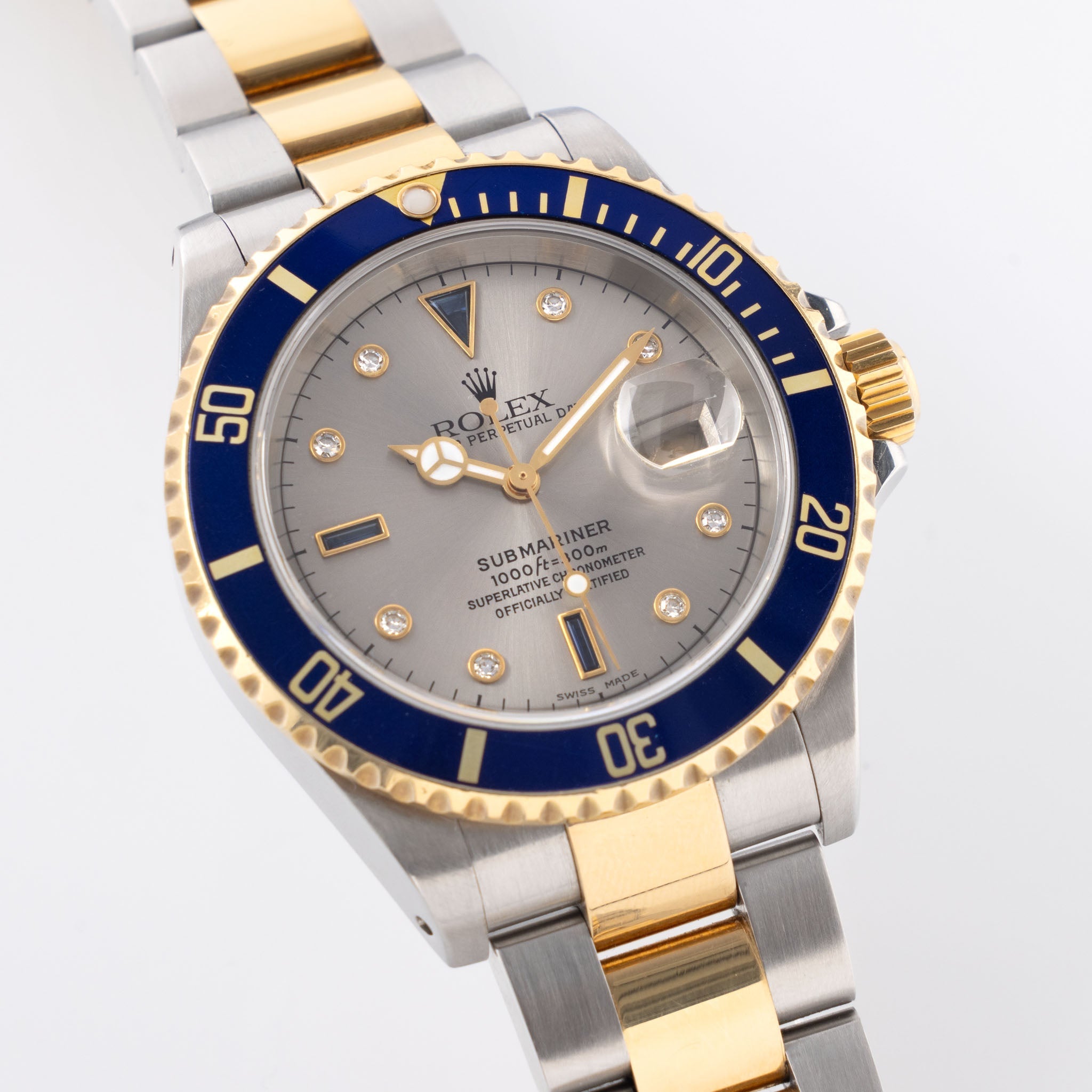 Rolex Submariner Date Serti Dial Two-Tone 16613